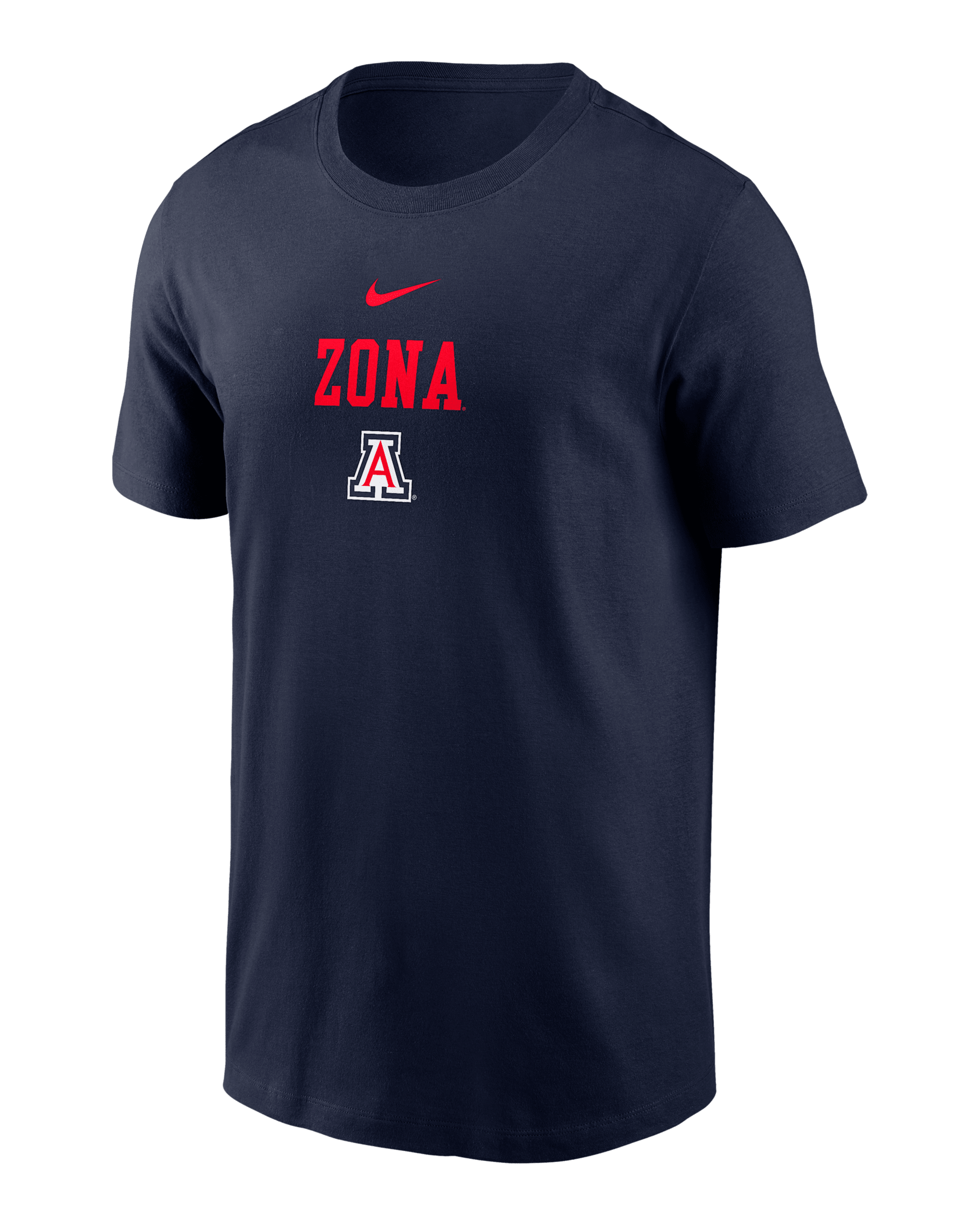 Arizona 2-Hit Stacked Men's Nike College T-Shirt - Navy