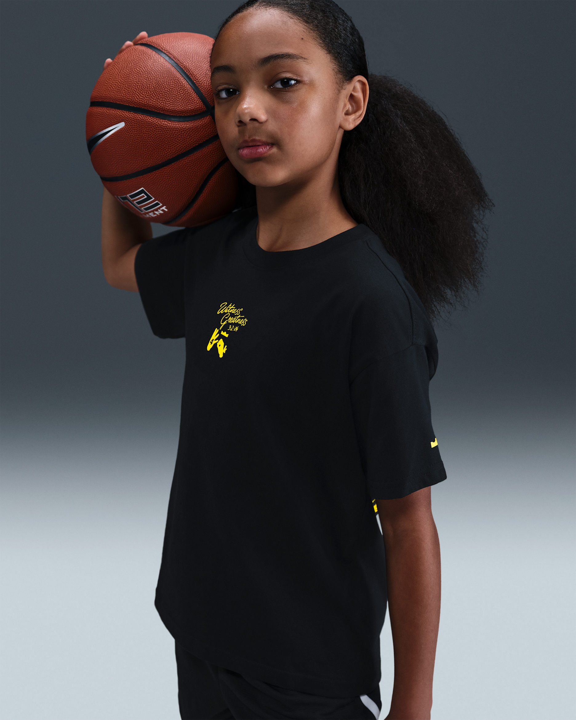 LeBron "Uncharted" Big Kids' Max90 Basketball T-Shirt - Black