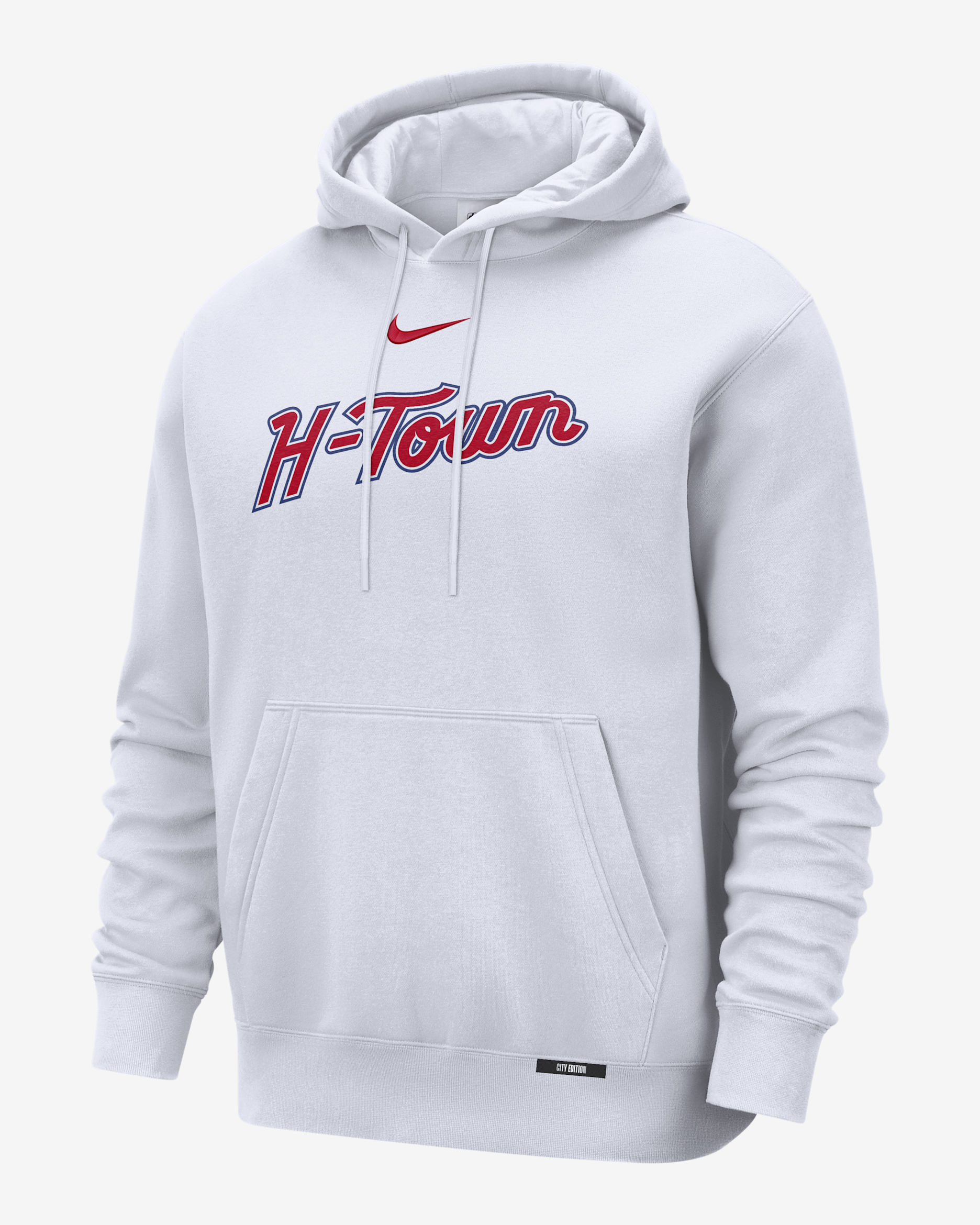 Houston Rockets City Edition Men's Nike Basketball Club Pull-Over Hoodie - White