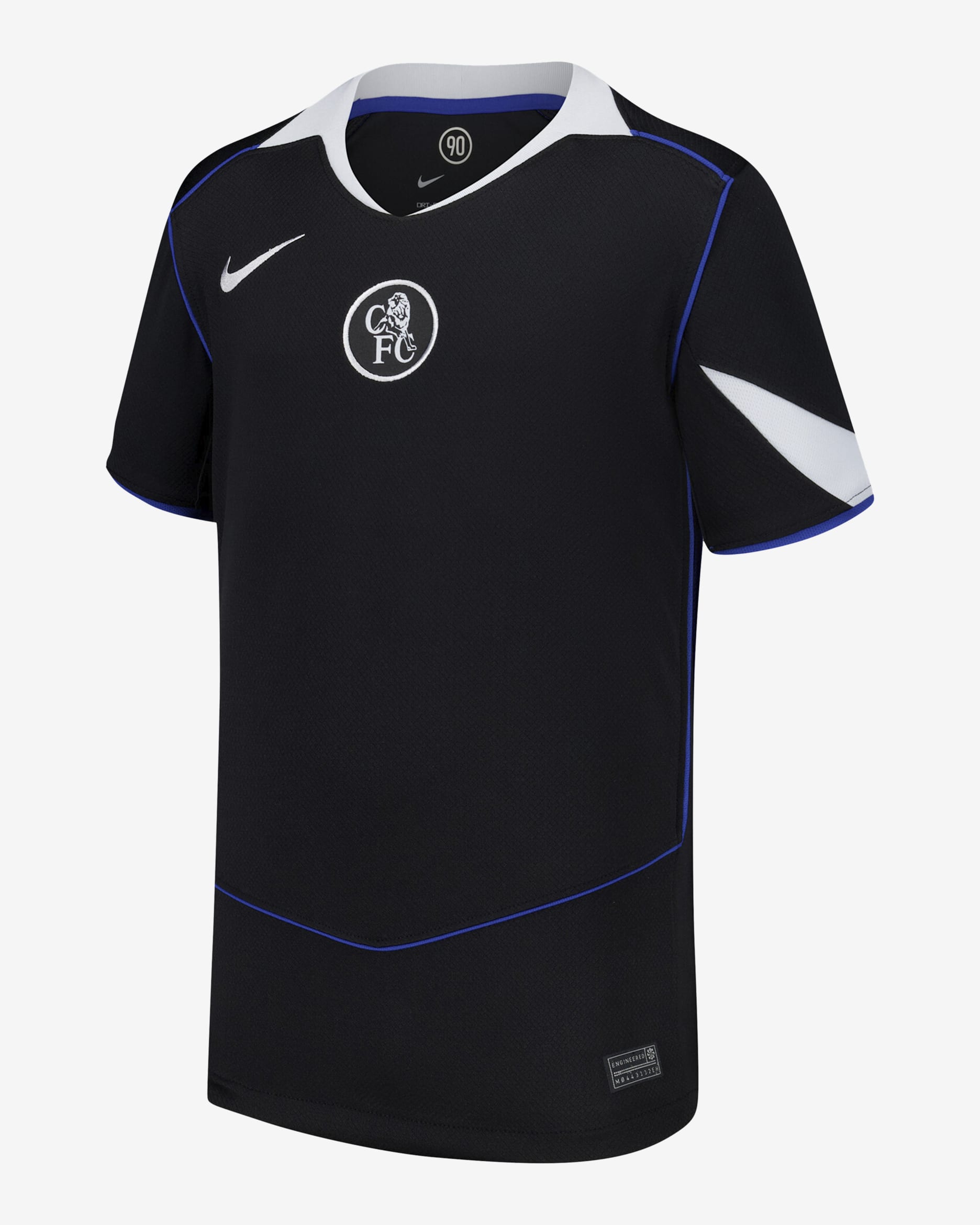 Jersey de fútbol Nike Dri-FIT del Chelsea alternativo 2025/26 Stadium João Pedro para niños talla grande - Negro