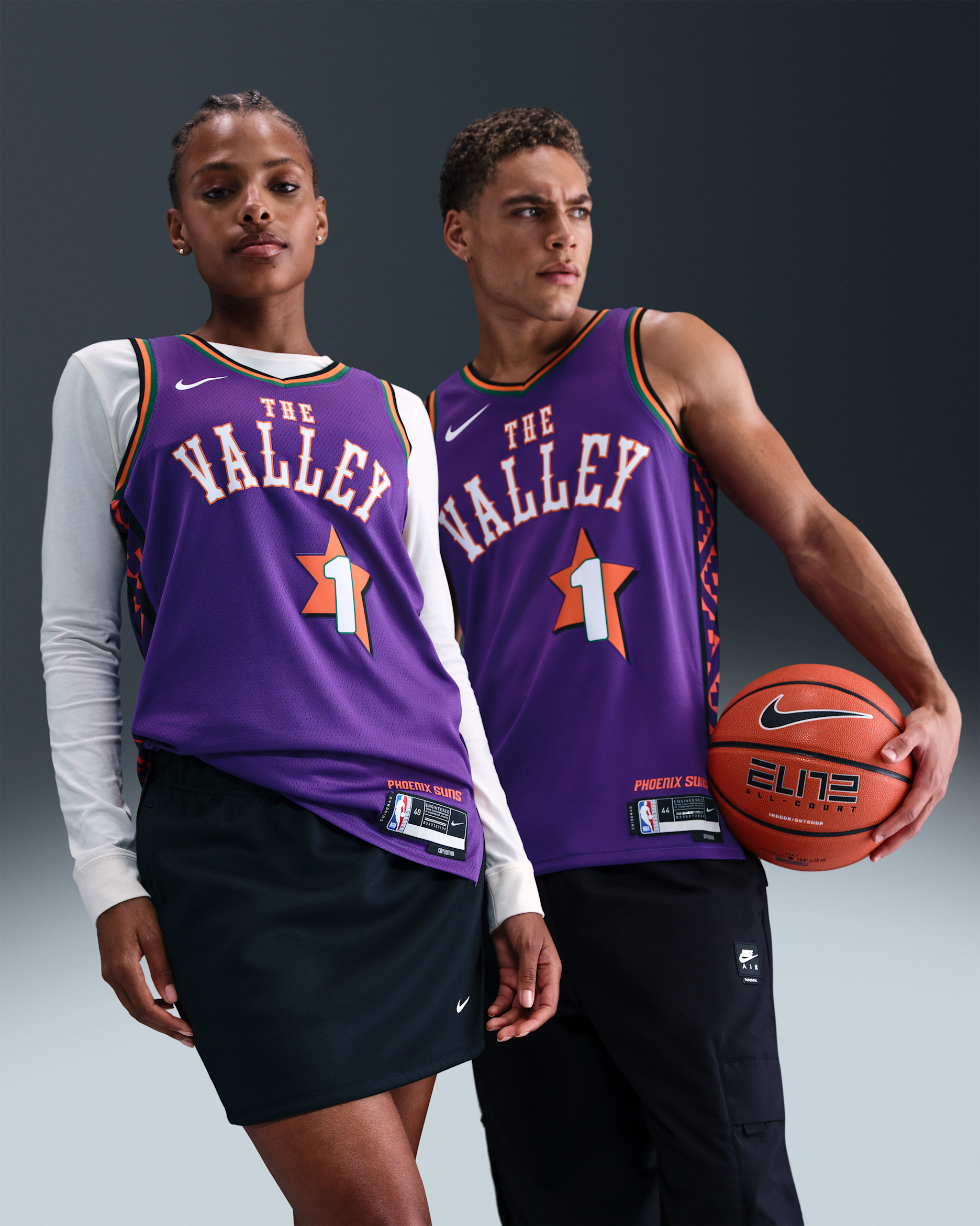 เสื้อแข่งผู้ชาย Nike Dri-FIT NBA Swingman Devin Booker Phoenix Suns 2024/25 City Edition - Field Purple