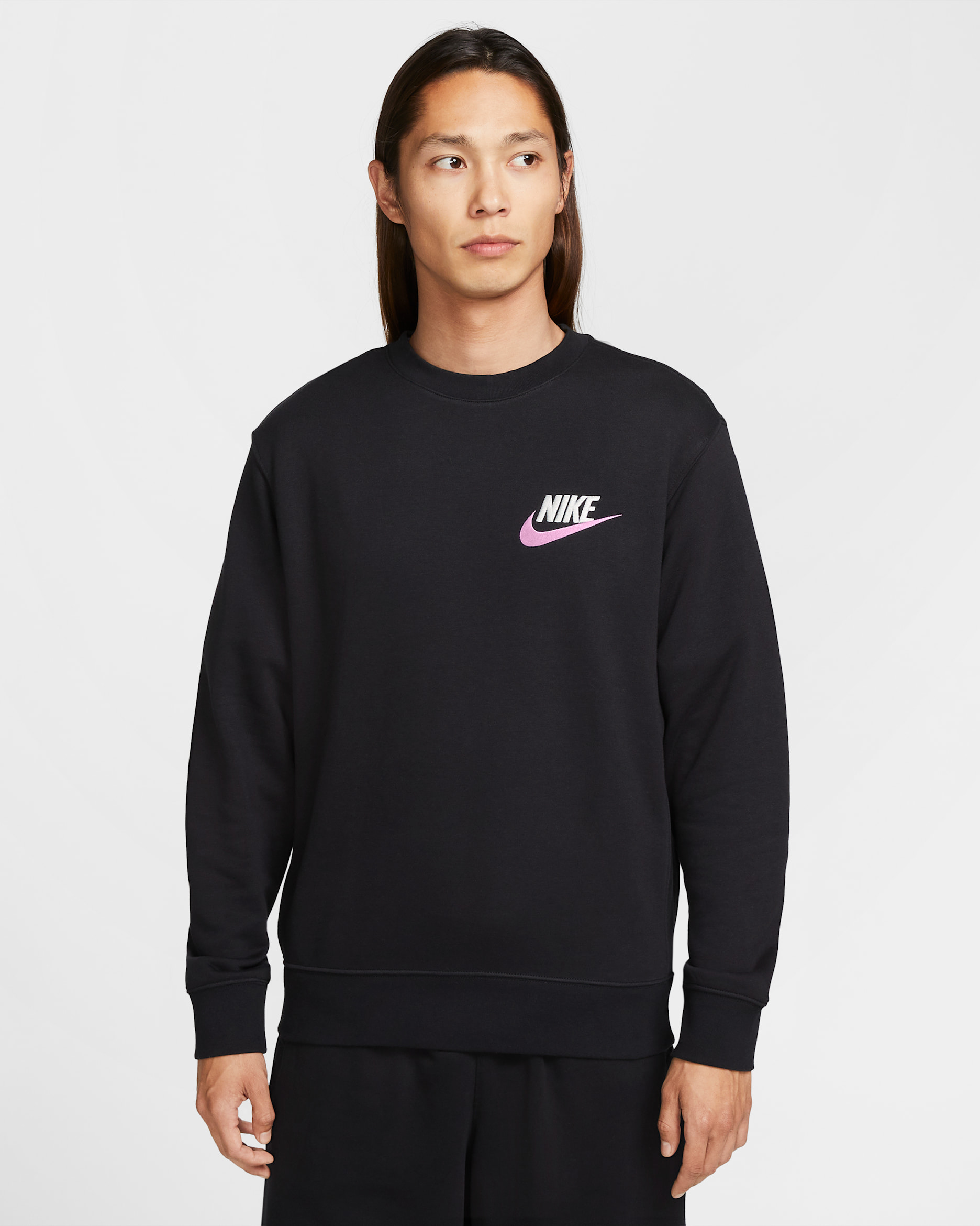 Nike Club Men's French Terry Crew - Black