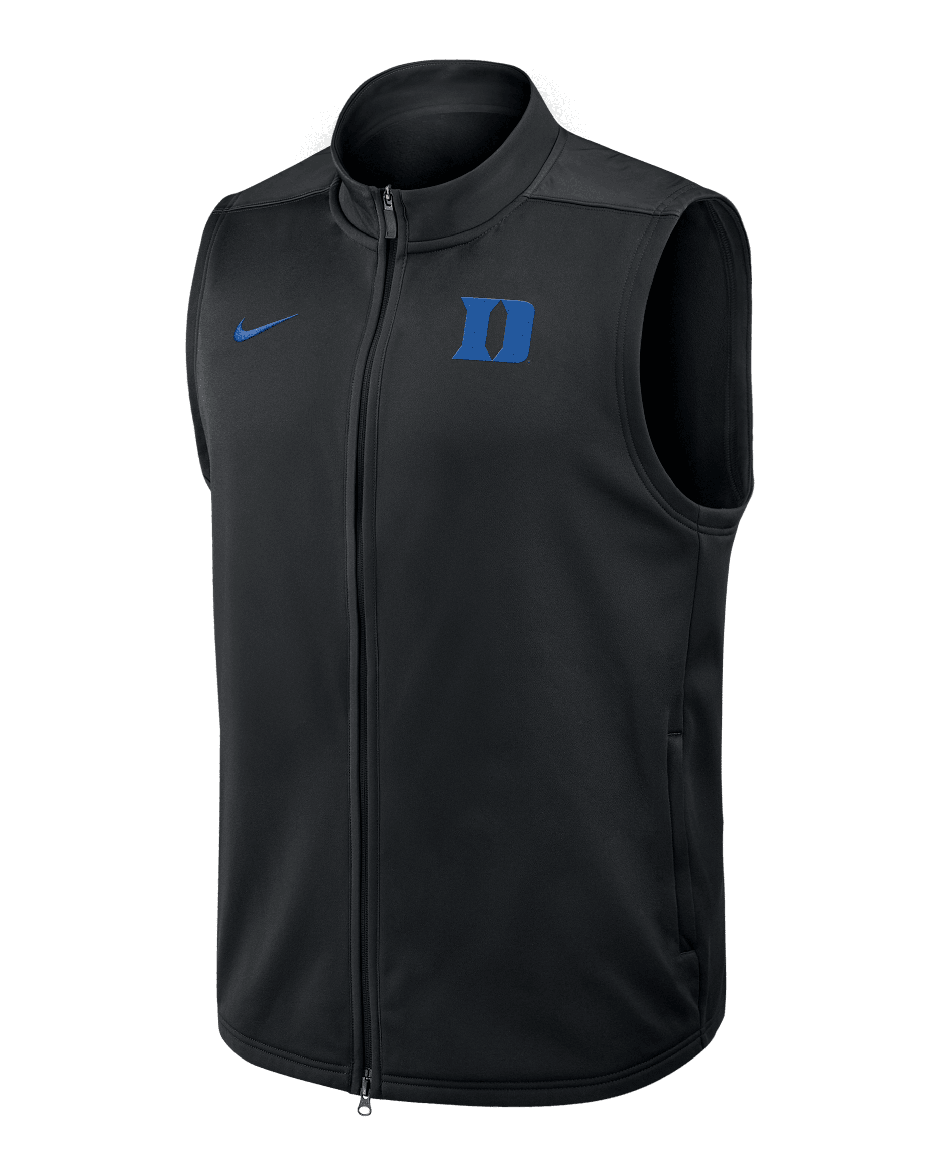 Chaleco universitario Nike Therma-FIT de cierre completo para hombre Duke Victory - Negro