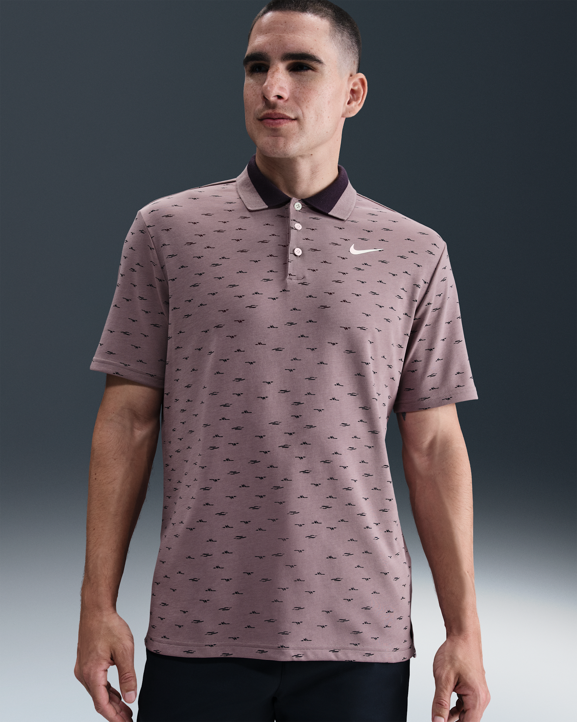 Nike Tour Men's Dri-FIT Golf Polo - Taupe Grey/Pale Ivory