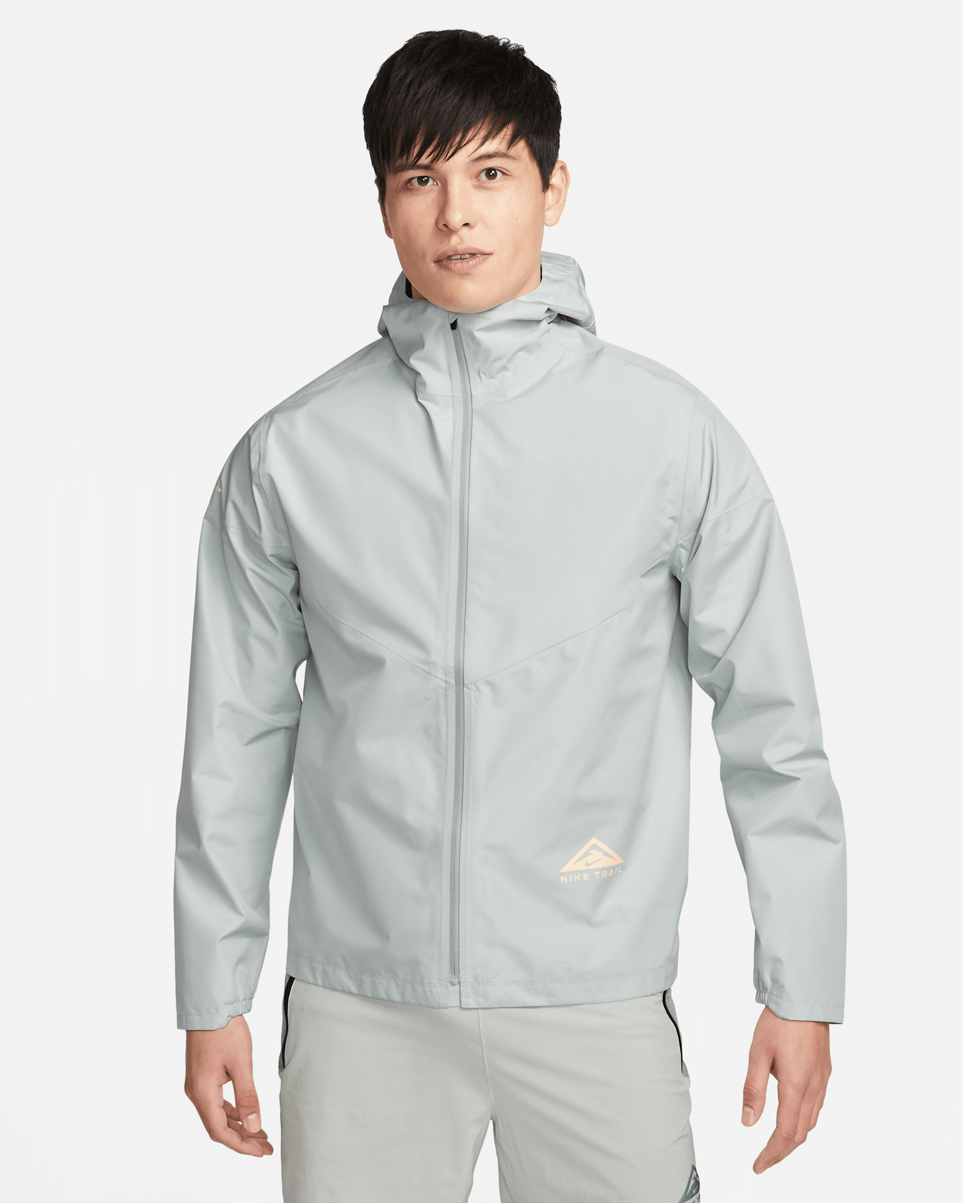 Nike GORE-TEX INFINIUM™ Men's Trail Running Jacket - Light Silver/Citron Pulse