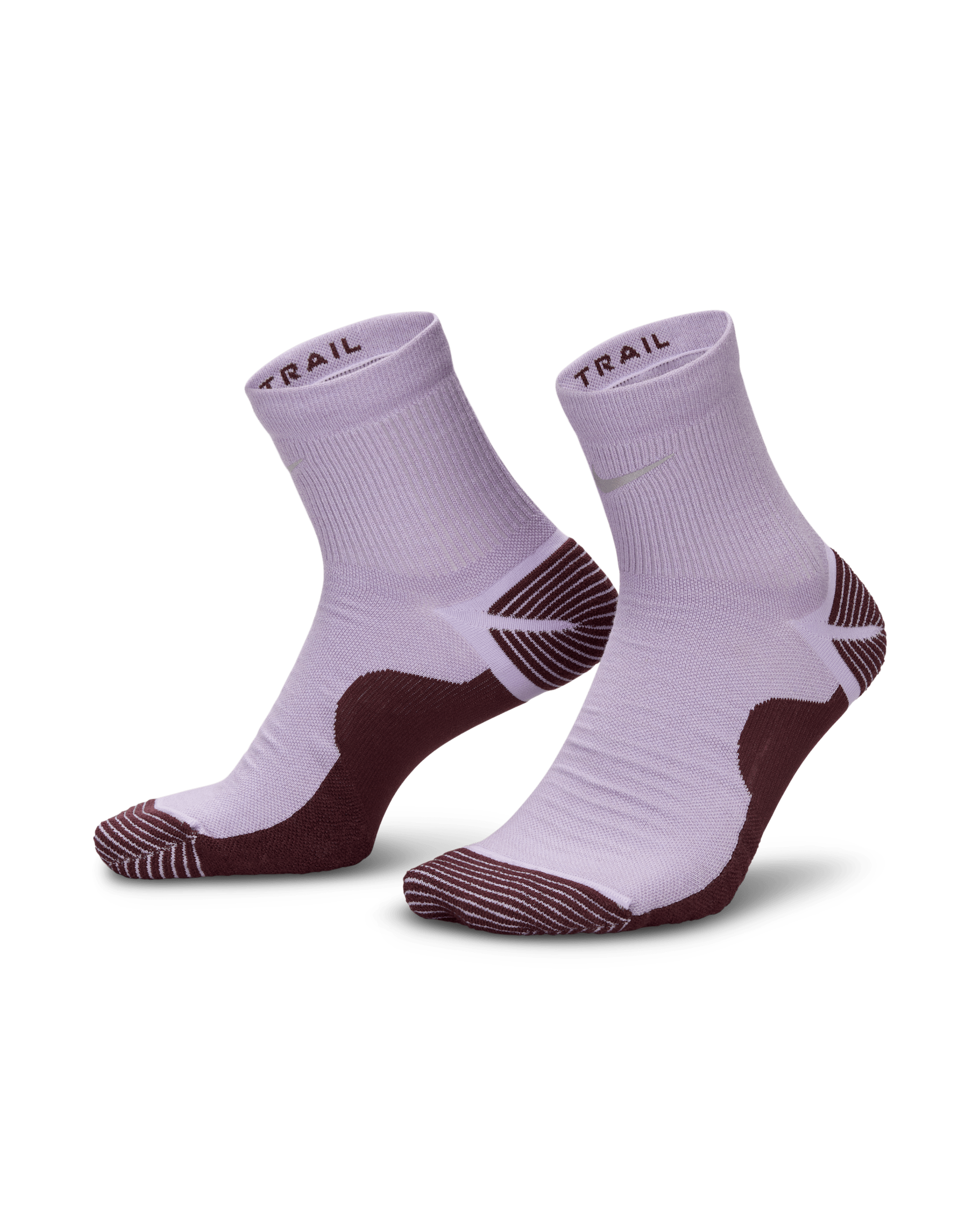 Nike terrengløpesokker - Hydrangeas/Burgundy Crush/Cement Grey/Reflect Silver