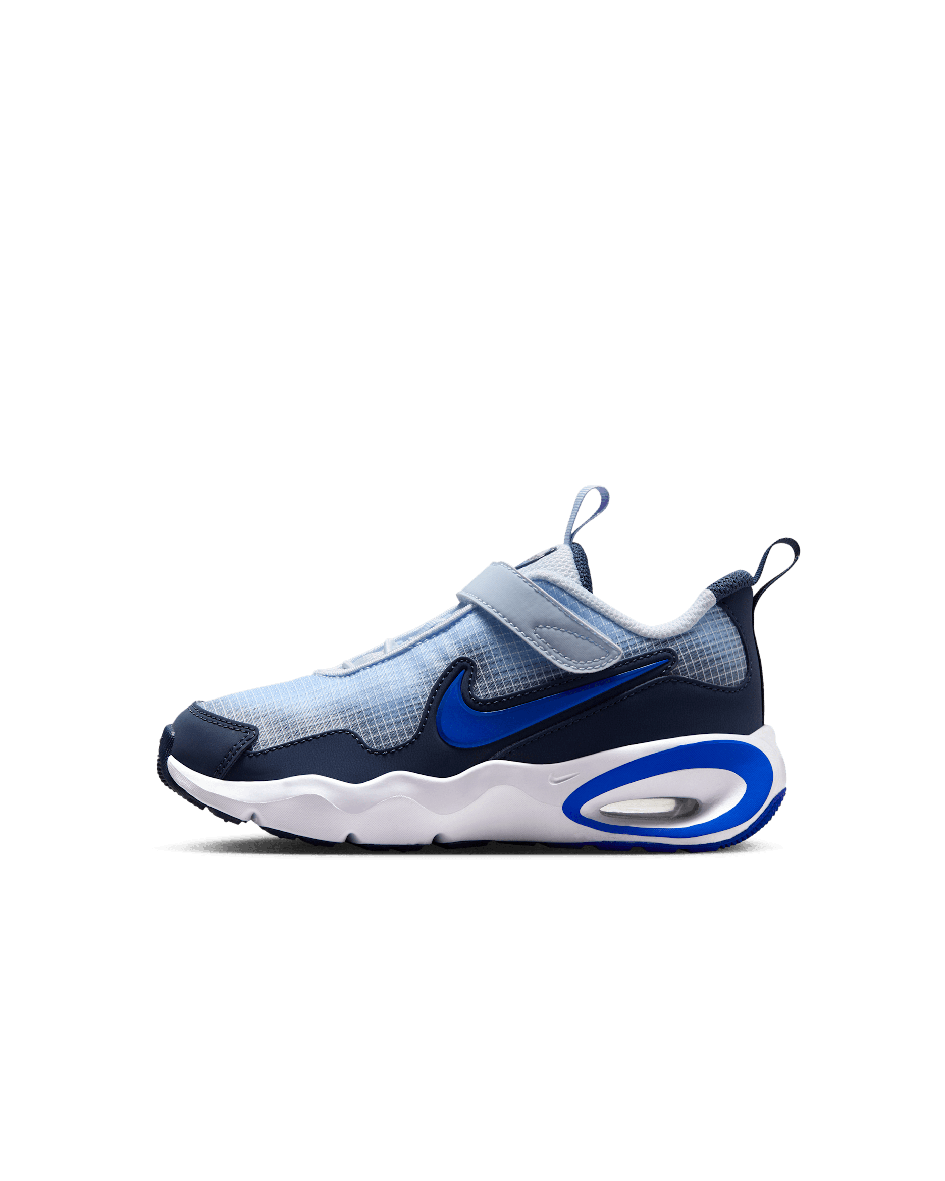 Tenis para niños de preescolar Nike Air Max Nova - Gris fútbol/Trueno azul/Hiperroyal