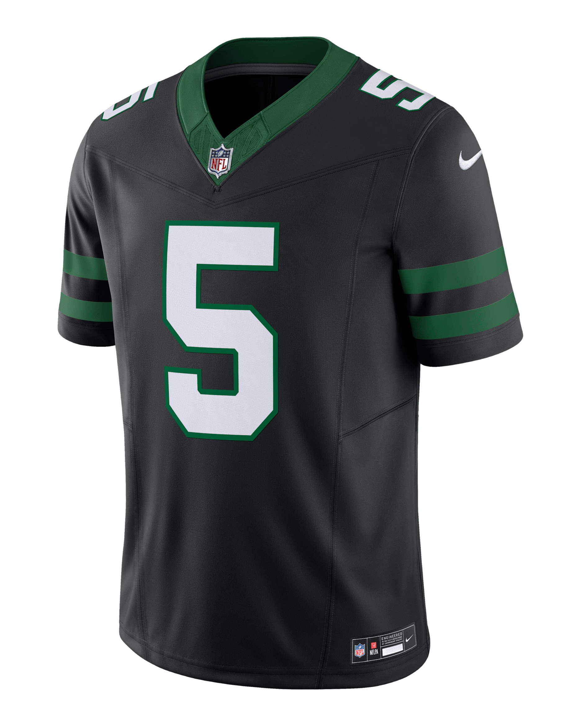 Jersey de fútbol americano Nike Dri-FIT de la NFL Limited para hombre Garrett Wilson New York Jets - Negro