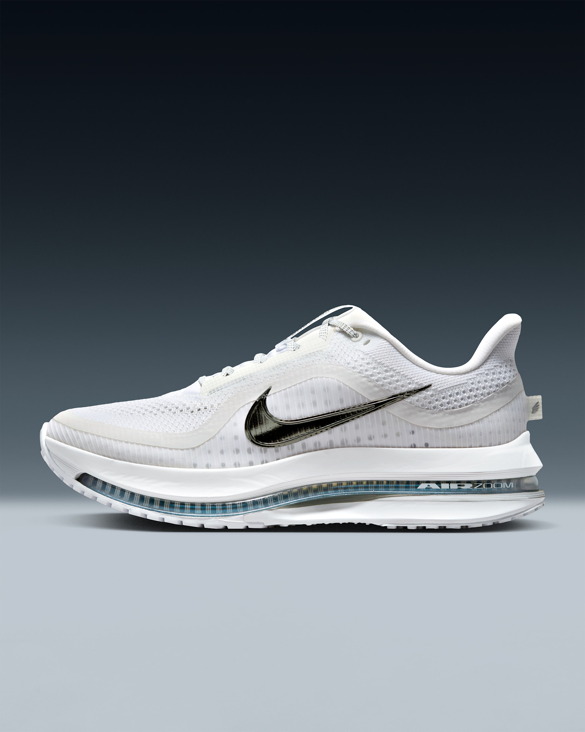 Nike Pegasus Premium Men's Road Running Shoes - White/Metallic Silver/Metallic Silver