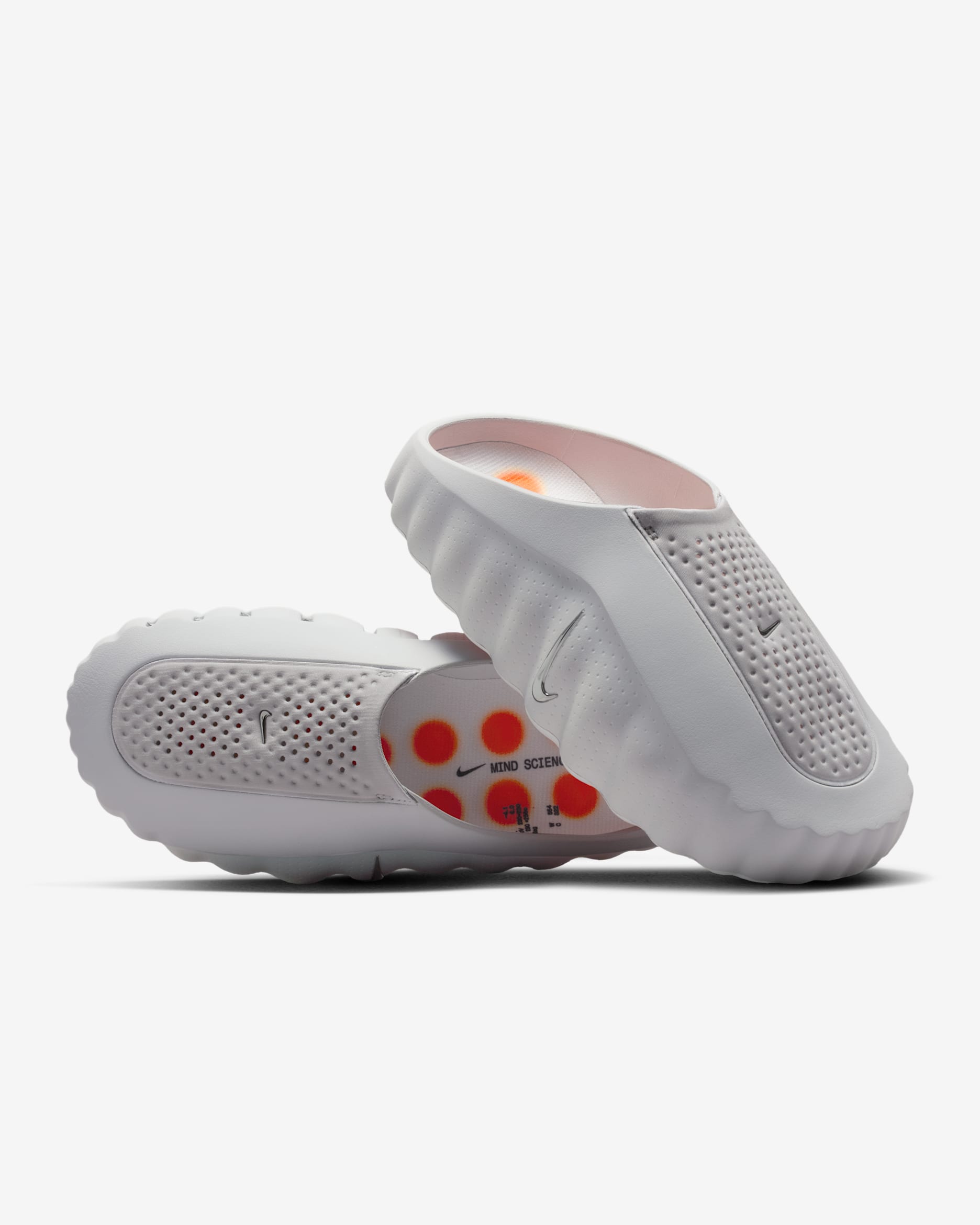Mule Nike Mind 001 pregame – Donna - Light Smoke Grey/Photon Dust/Hyper Crimson/Chrome