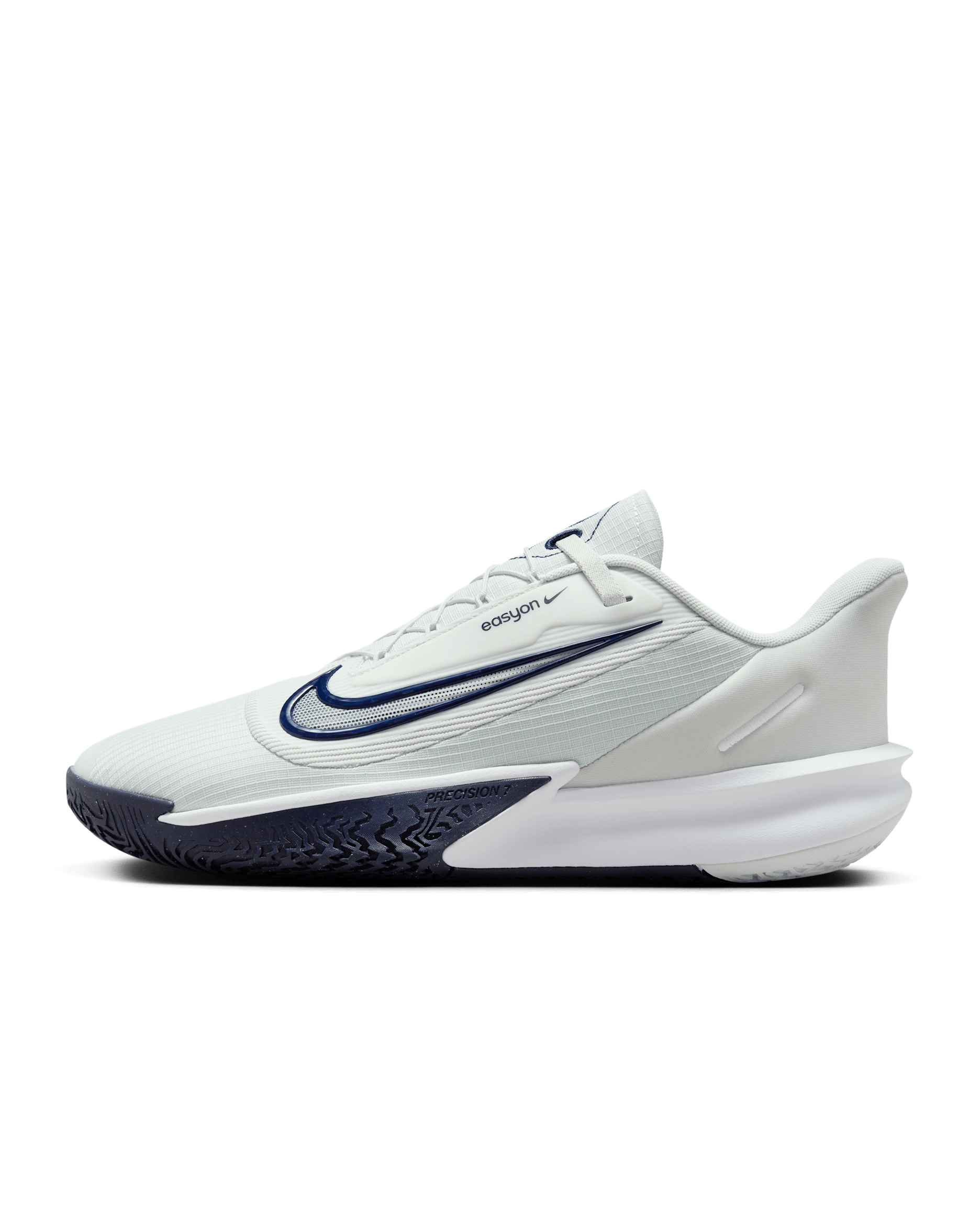 Nike Precision 7 EasyOn Men's Basketball Shoes - Photon Dust/White/Midnight Navy
