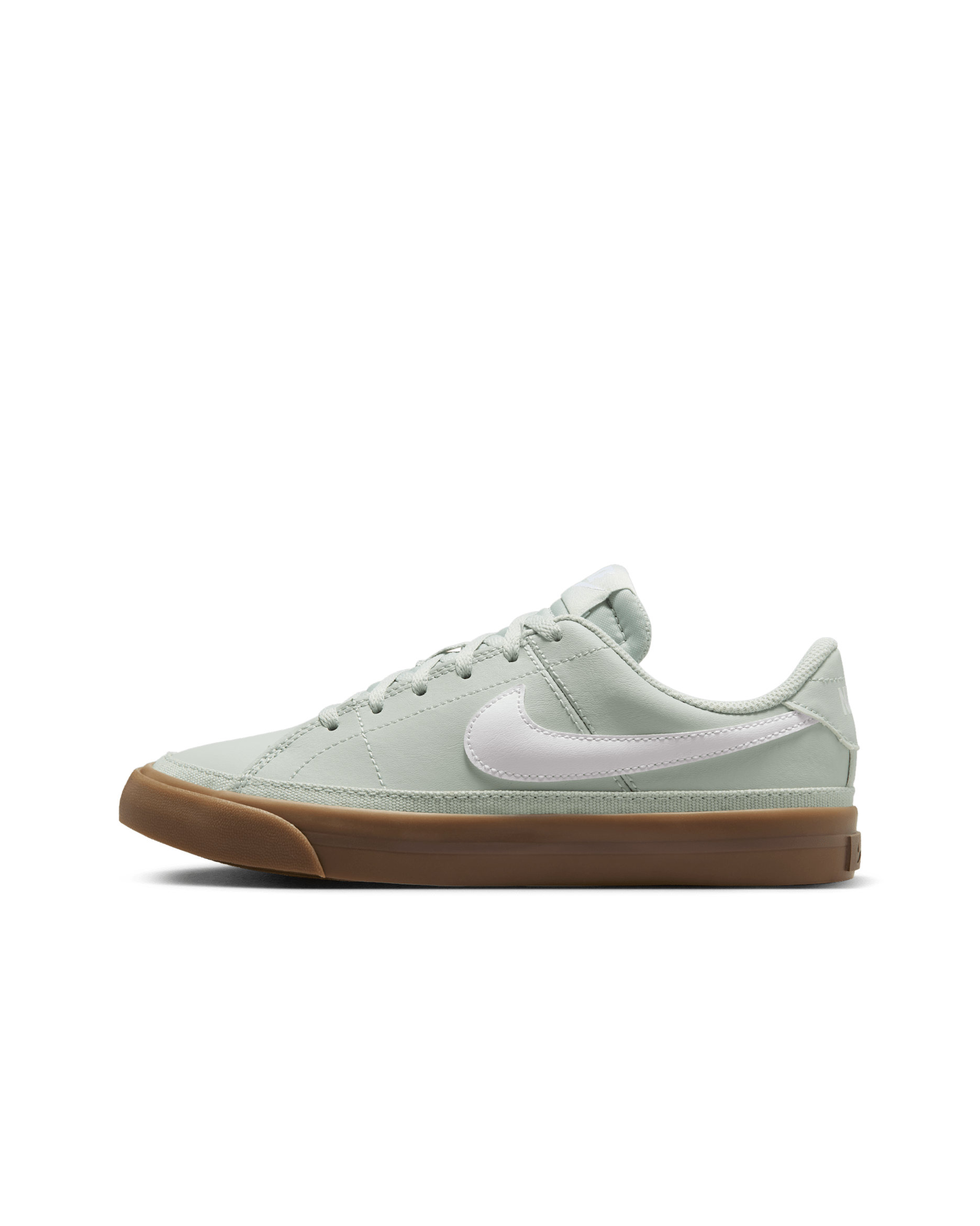 Nike Court Legacy Big Kids' Shoes - Light Silver/Gum Dark Brown/White
