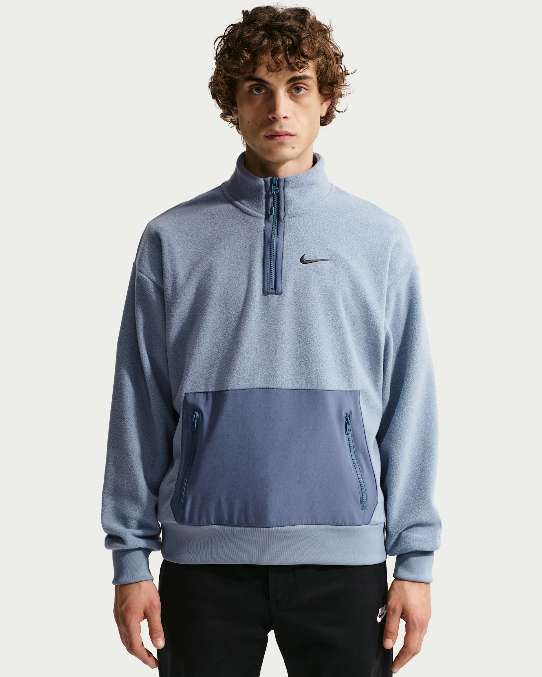Nike Sportswear Men's Polar Fleece Top - Ashen Slate
