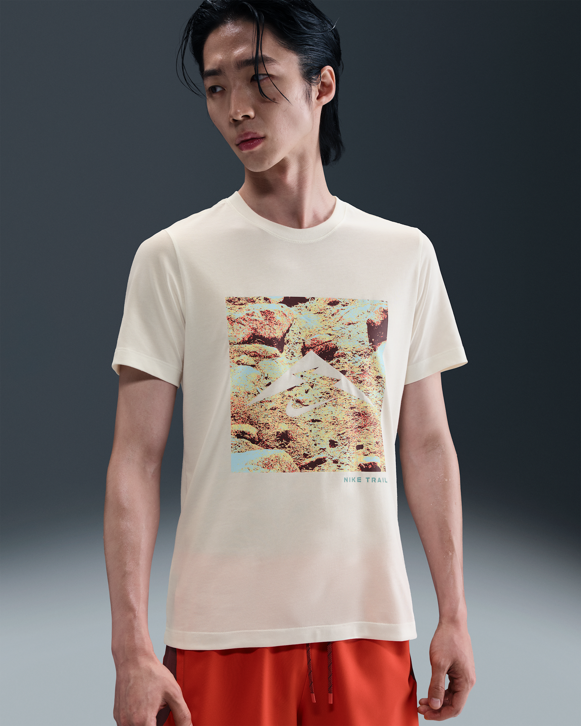 Nike Men's Dri-FIT Trail Running T-Shirt - Sail