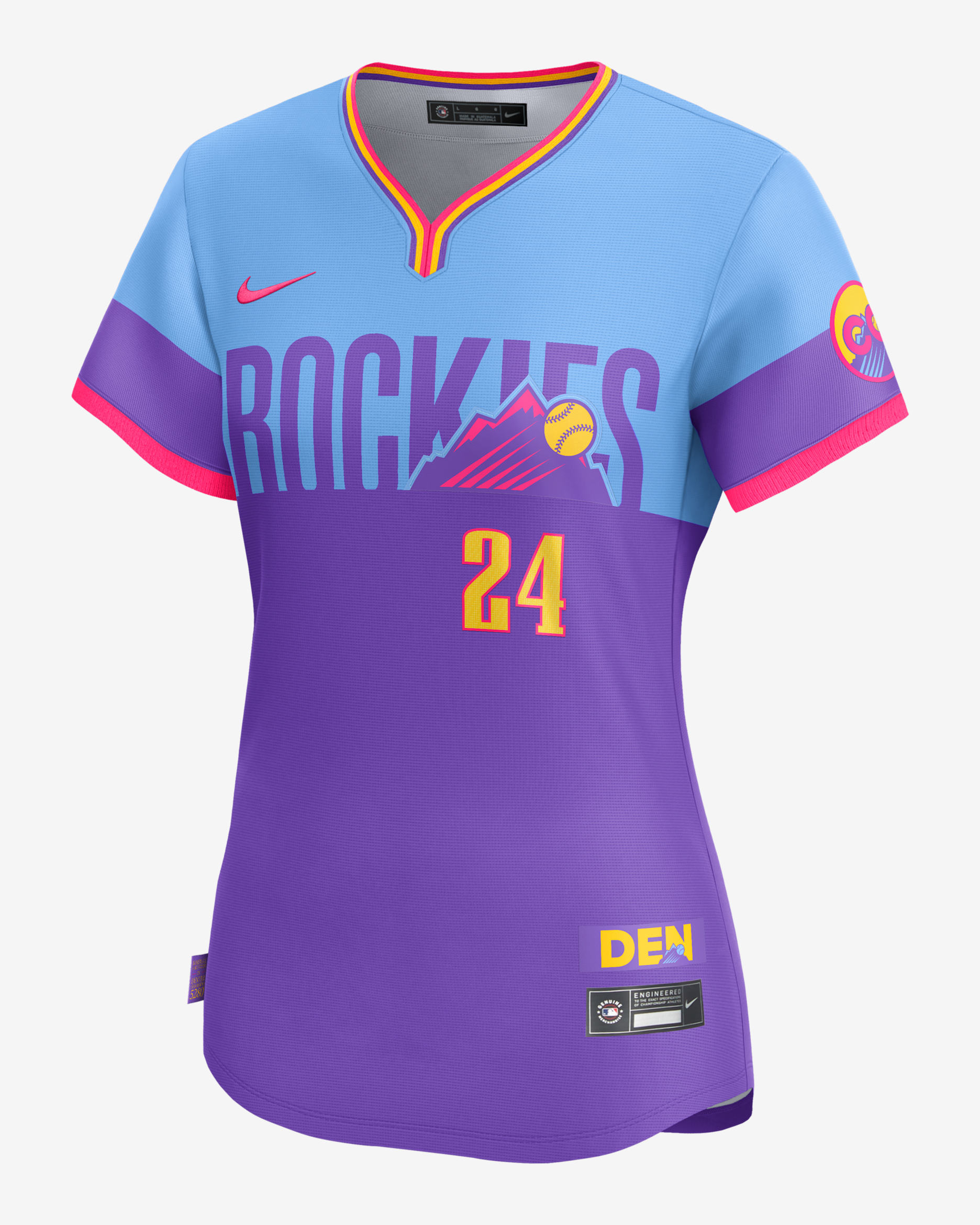 Ryan McMahon Colorado Rockies City Connect Women’s Nike Dri-FIT ADV MLB Limited Jersey - Purple