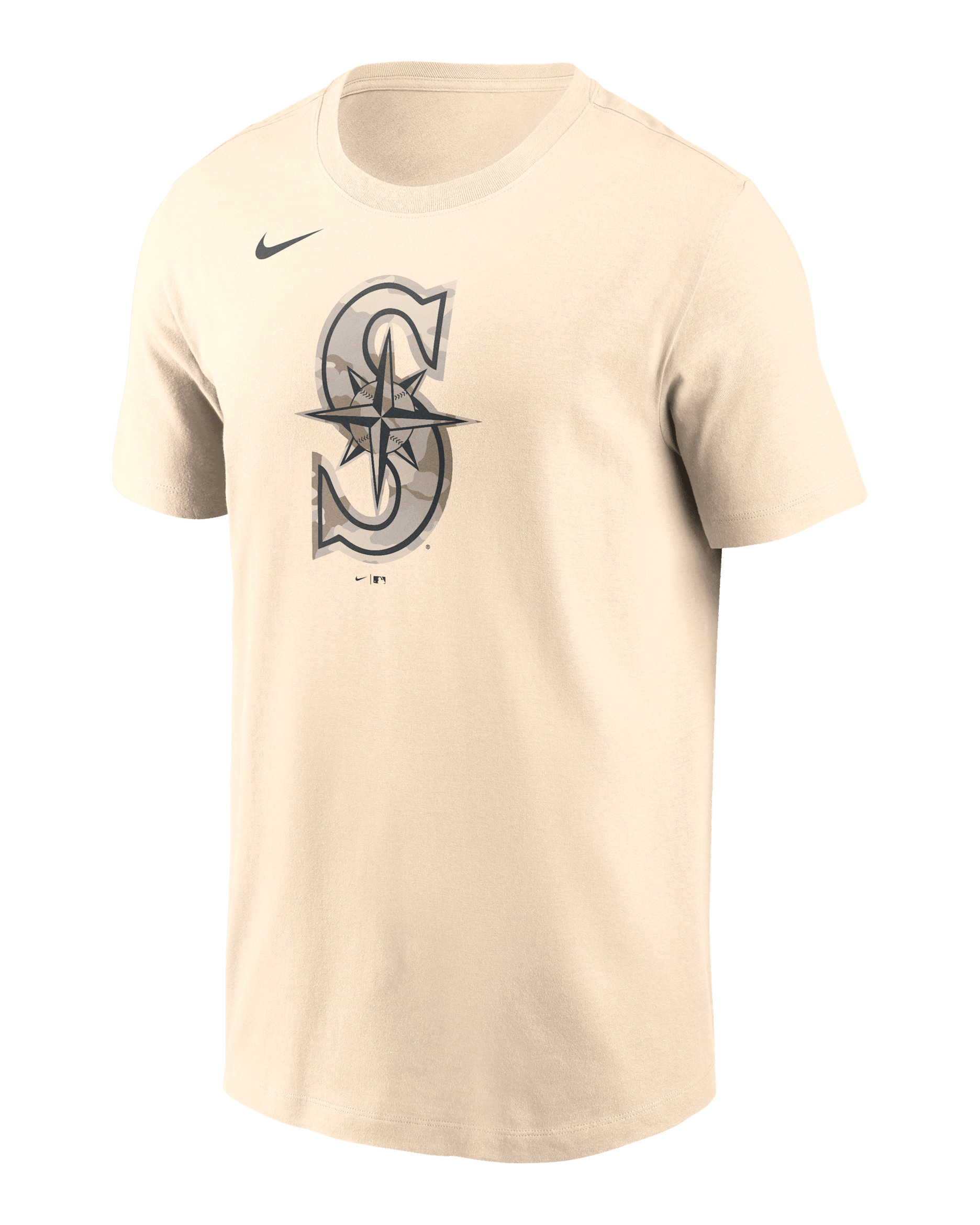 Seattle Mariners Camo Men's Nike MLB T-Shirt - Cream