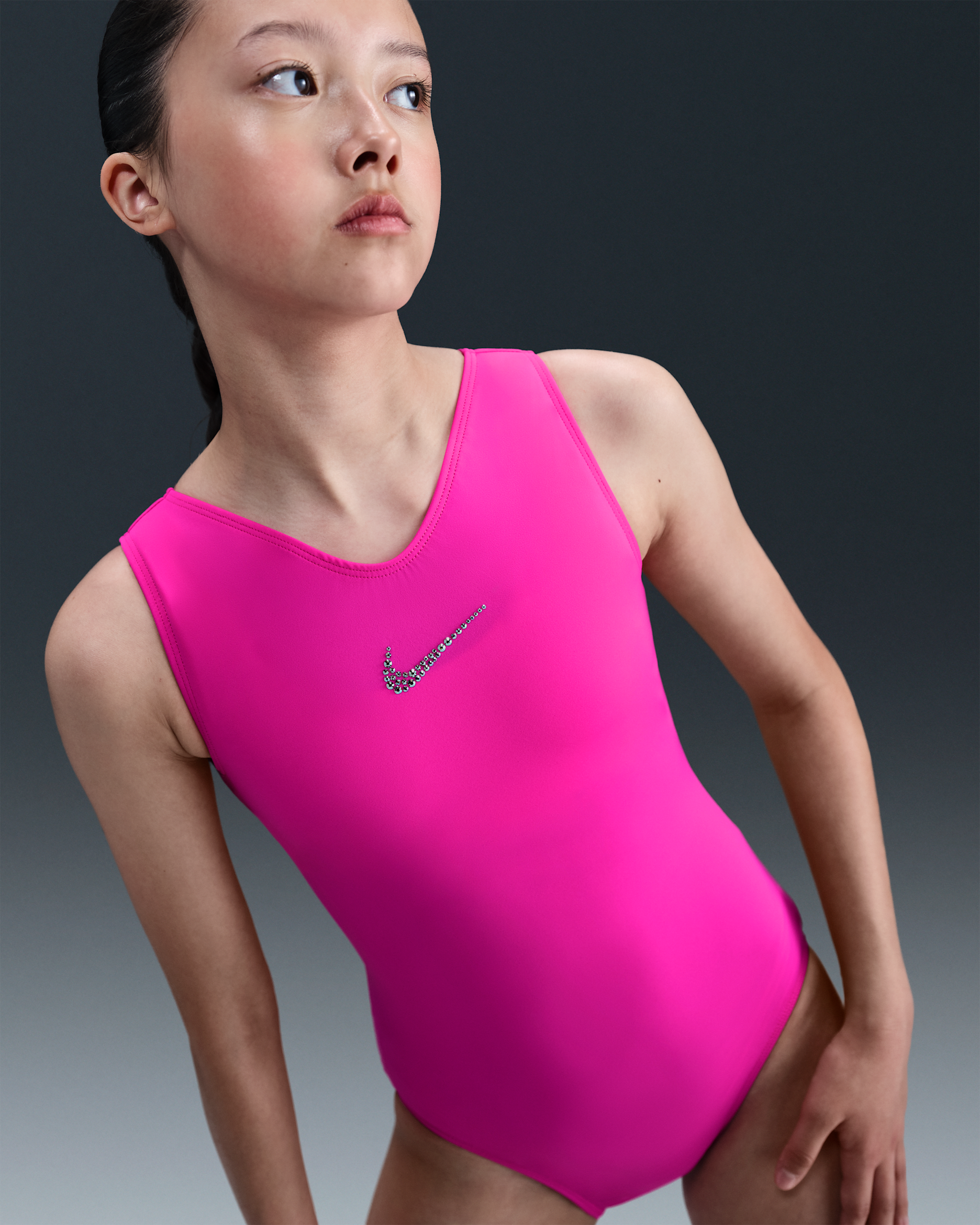 Nike Gymnastics Nike Classic Performance Leotard - Berry
