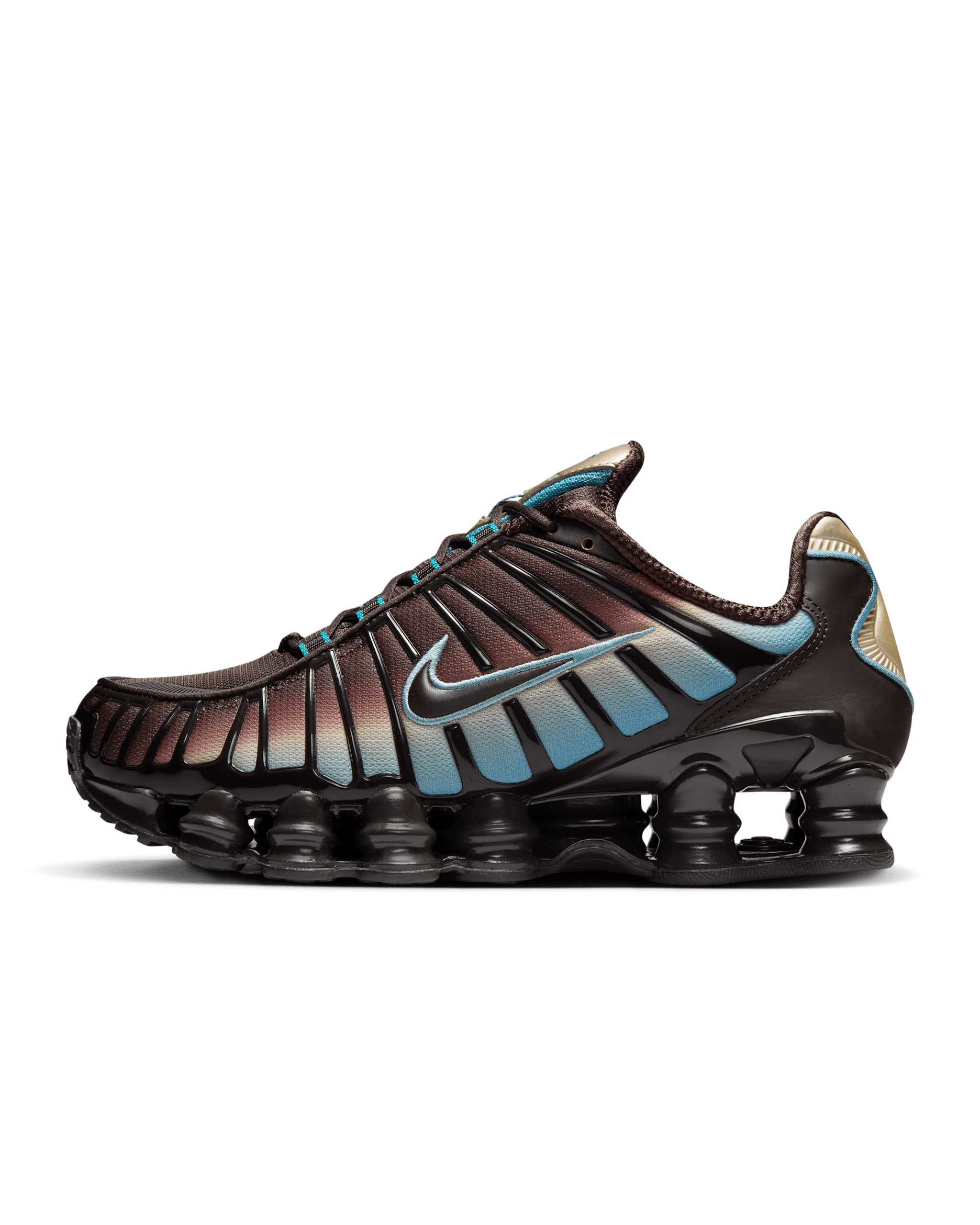 Nike Shox TL Women's Shoes - Velvet Brown/Desert Khaki/Denim Turquoise