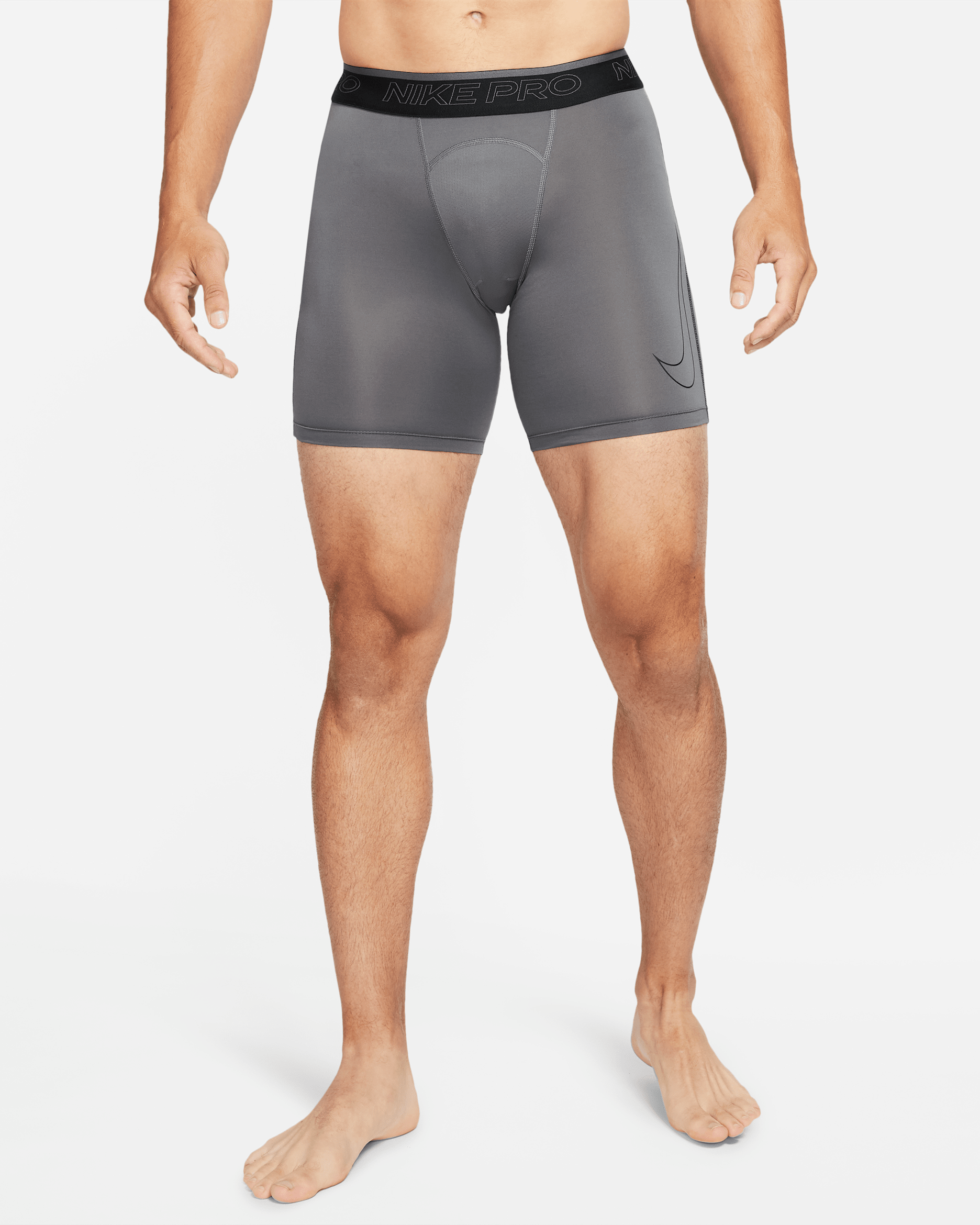 Nike Pro Dri-FIT Men's Shorts - Iron Grey/Black/Black