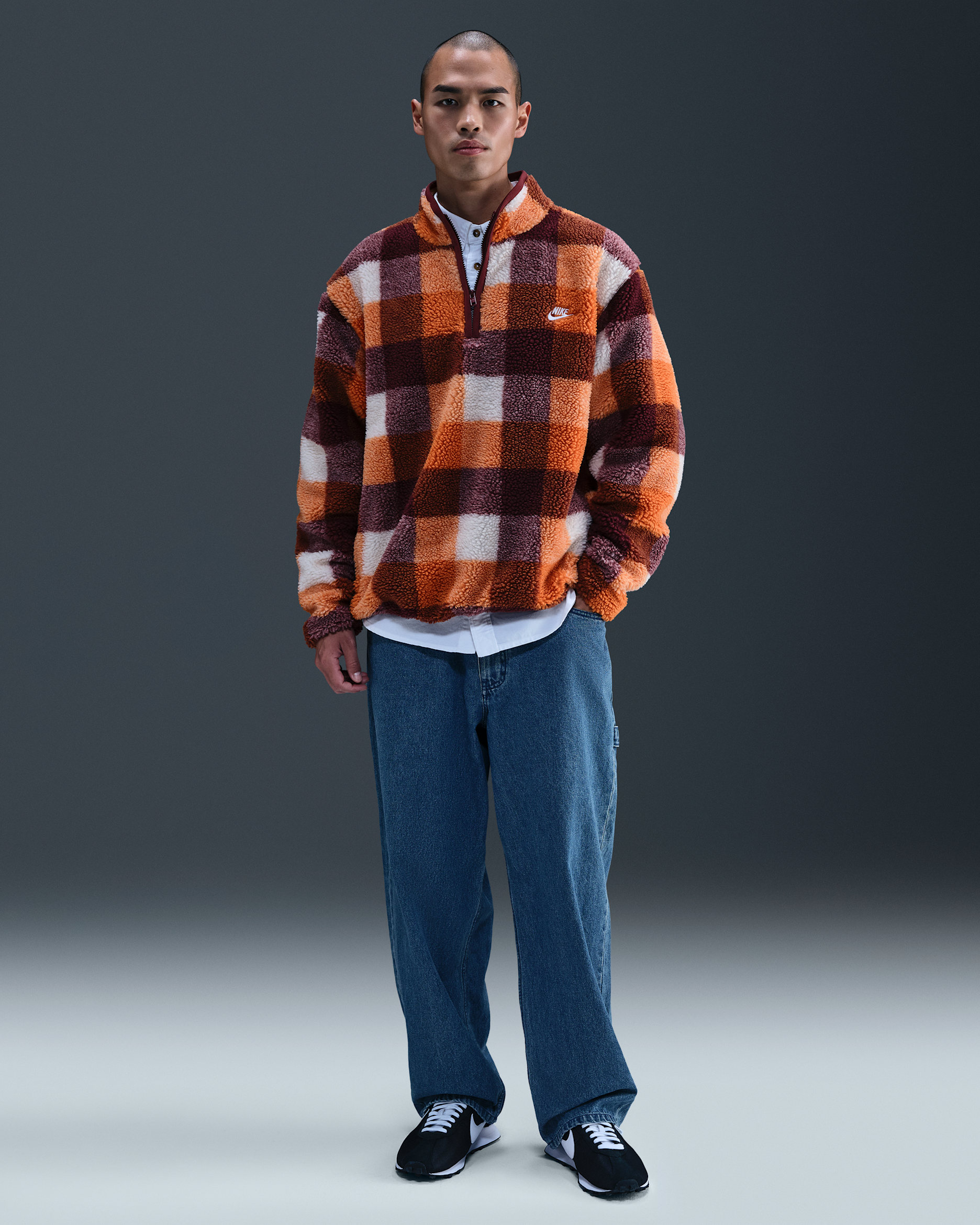 Nike Sportswear Men's Loose Denim Pants - Gym Blue