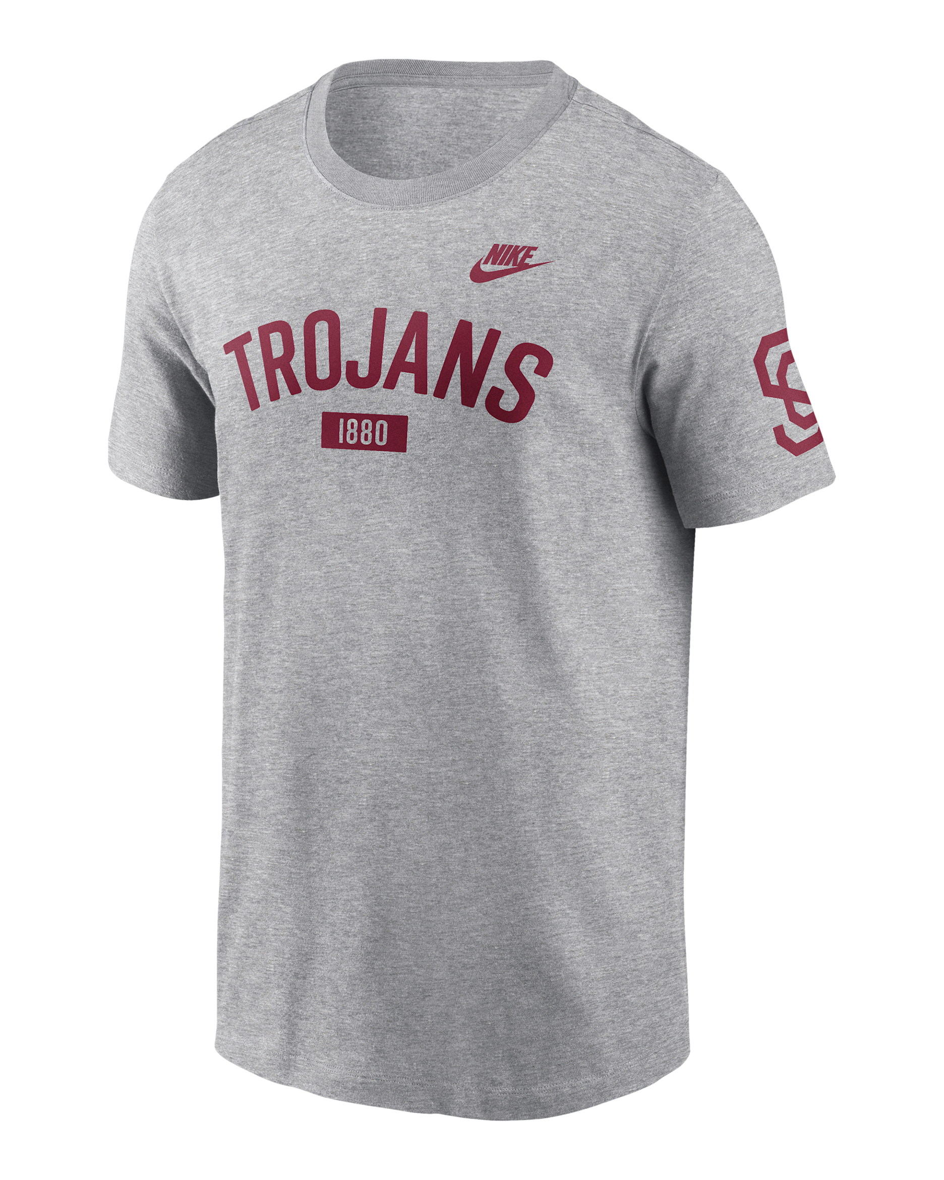 USC Legacy Arch 2-Hit Men's Nike College T-Shirt - Grey