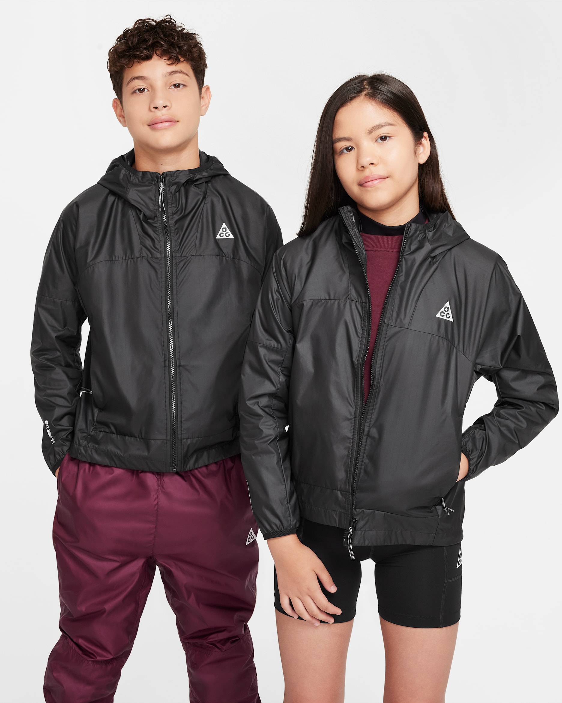 Nike Sportswear ACG Storm-FIT "Cinder Cone" 大童梭織外套 - 黑色/黑色/Summit White