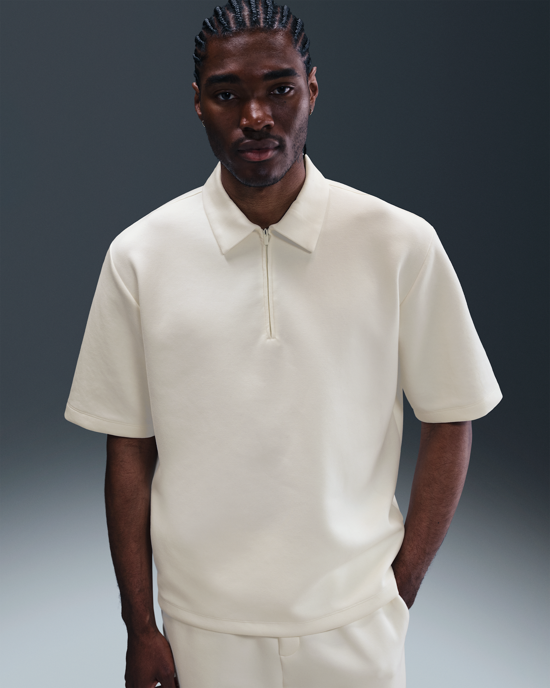 Nike 24.7 ImpossiblySoft Men's Dri-FIT Polo - Sail/Light Bone