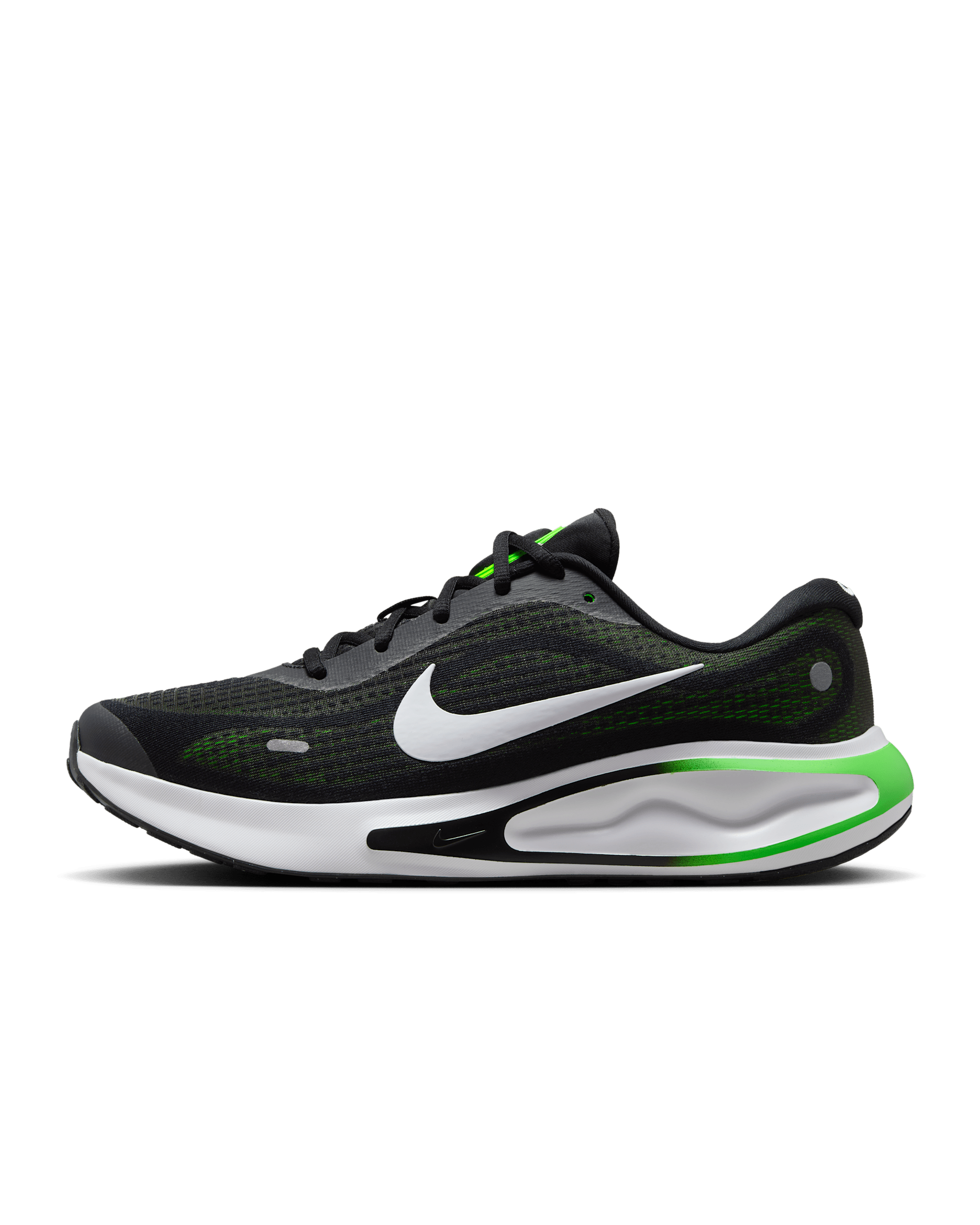 Nike Journey Run Men's Road Running Shoes - Black/Green Strike/Green Shock/White