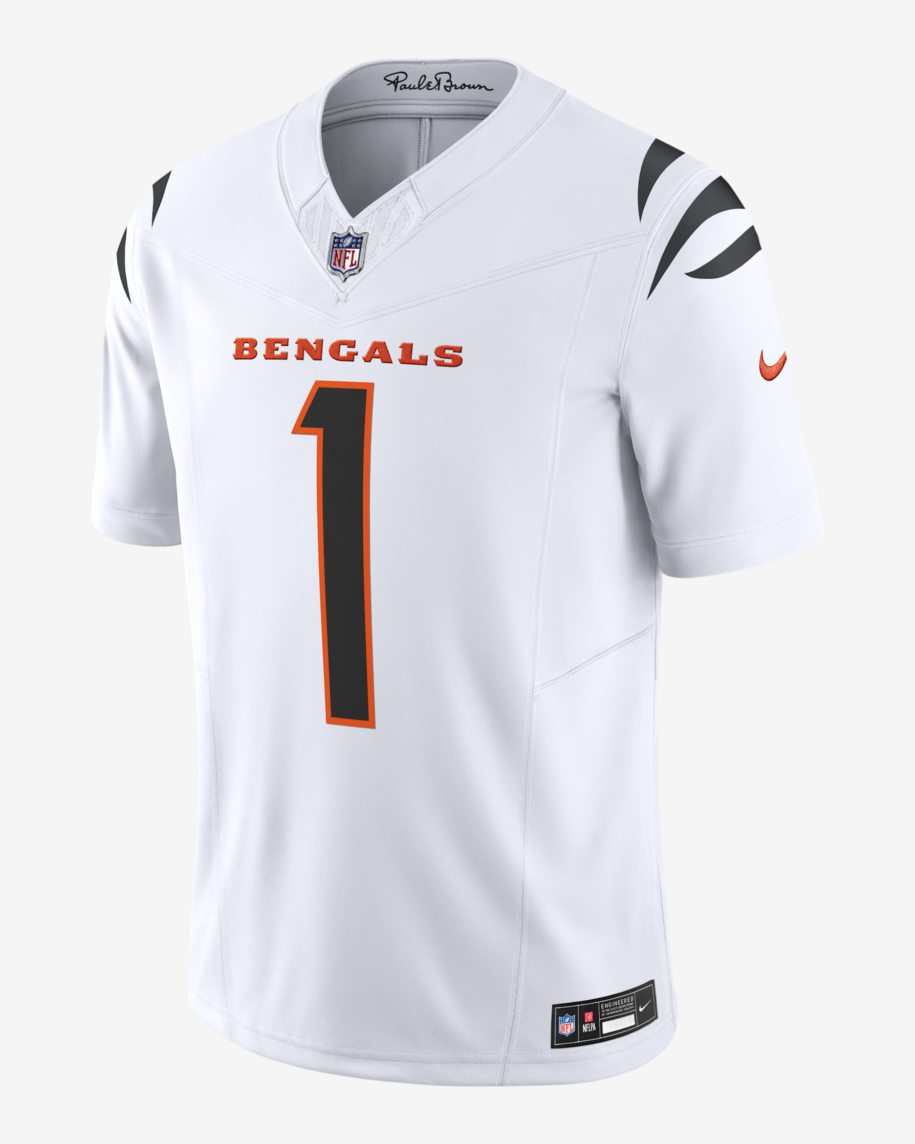 Jersey de fútbol americano Nike Dri-FIT de la NFL Limited para hombre Ja'Marr Chase Cincinnati Bengals - Blanco