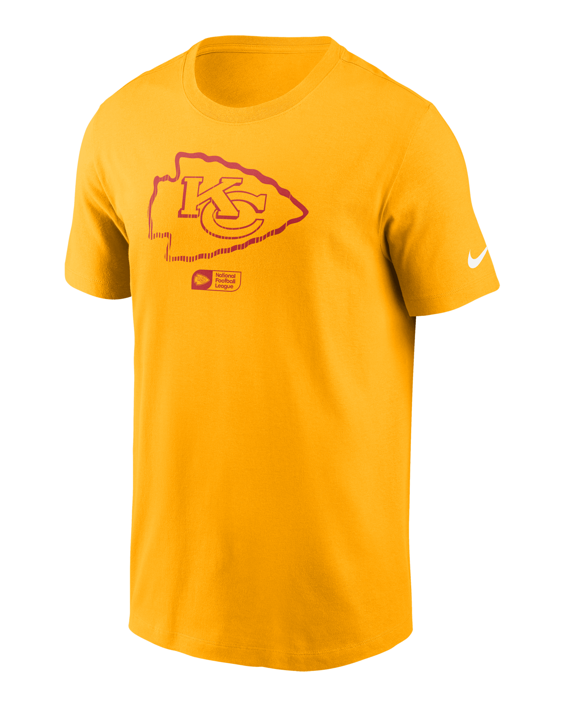 Kansas City Chiefs Faded Essential Men's Nike NFL T-Shirt - Gold