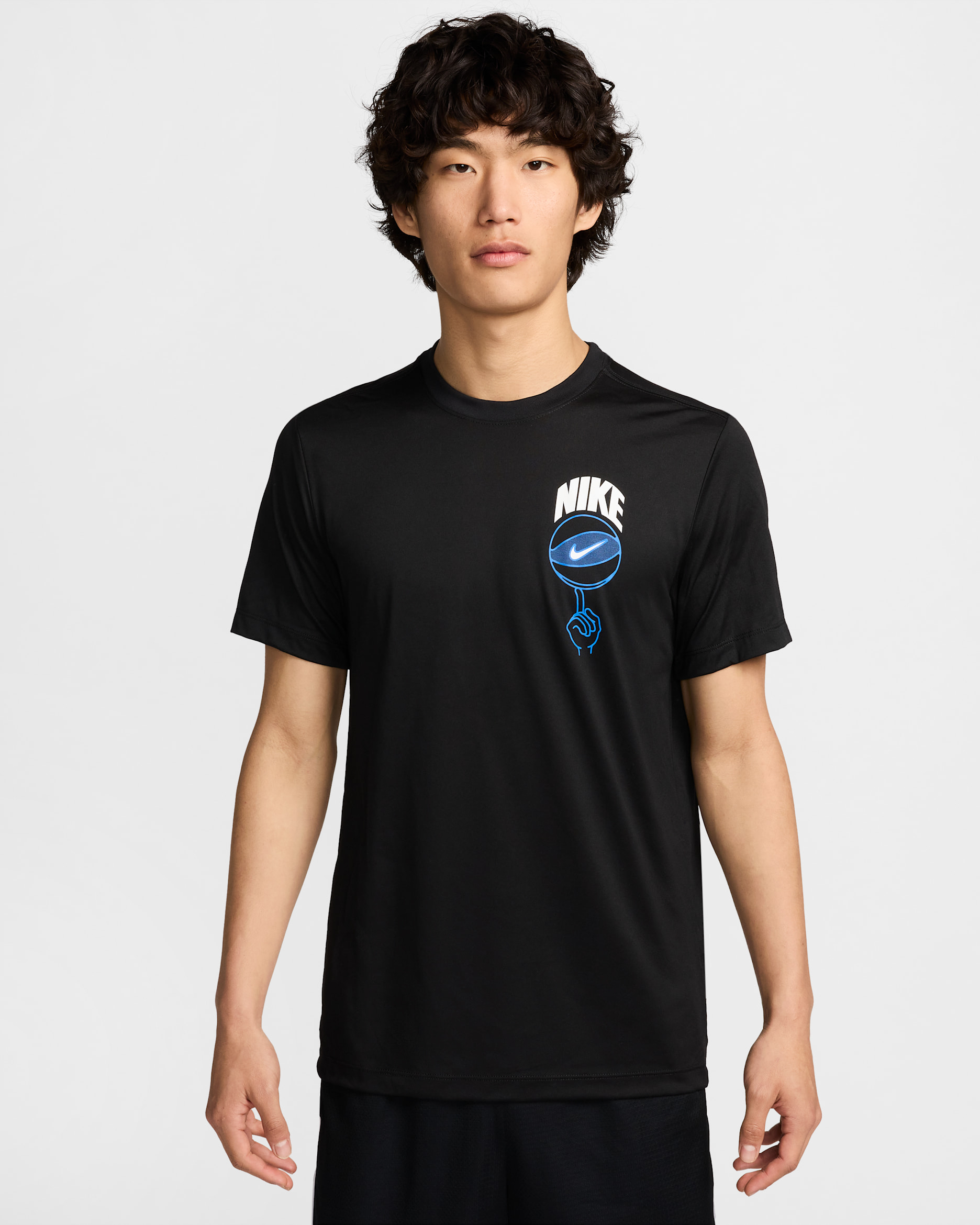 Nike Men's Dri-FIT Basketball T-Shirt - Black