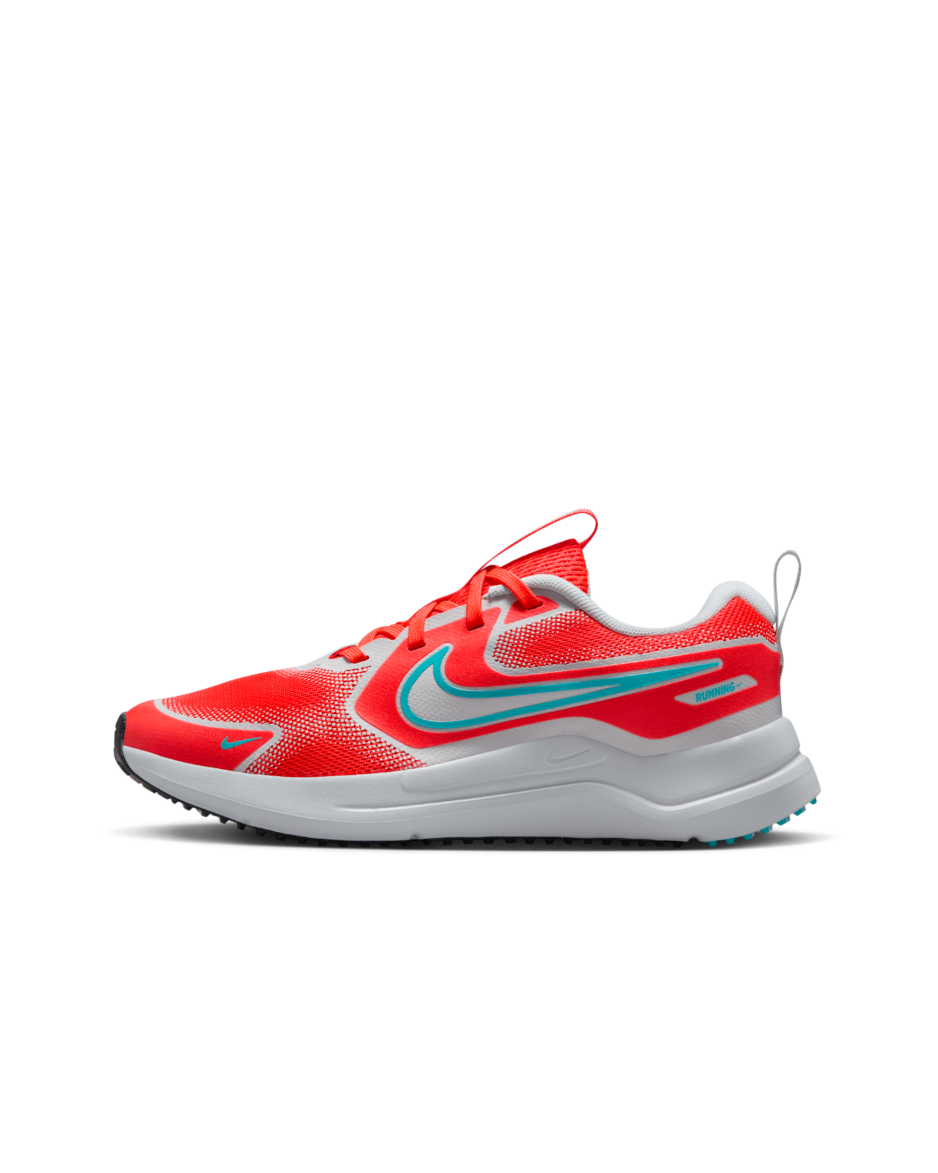 Nike Cosmic Runner Big Kids' Road Running Shoes - Bright Crimson/Pure Platinum/Black/Dusty Cactus
