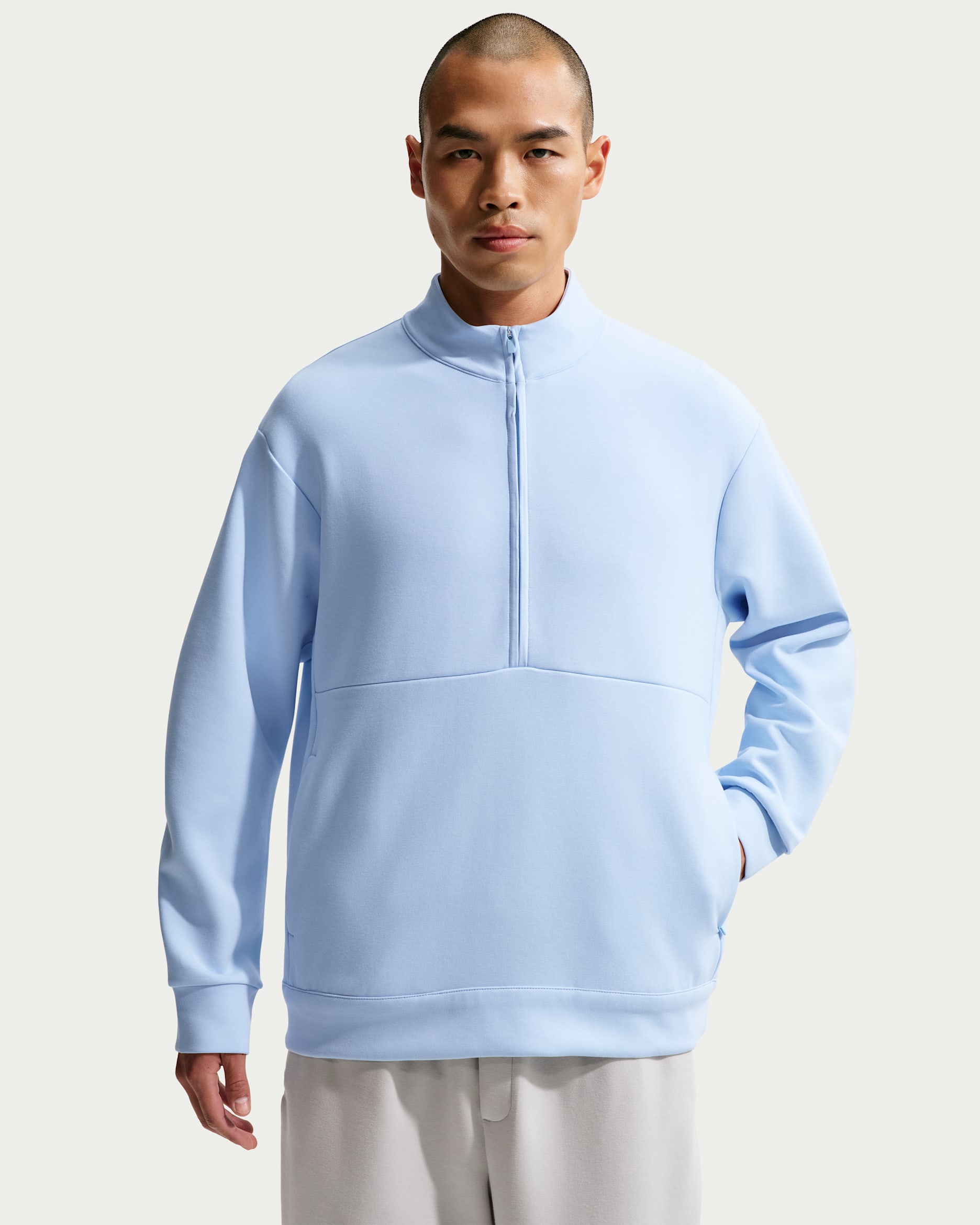 ナイキ 24.7 ImpossiblySoft メンズ Dri-FIT 1/2ジップ トップ - セレスタインブルー/サイキックブルー