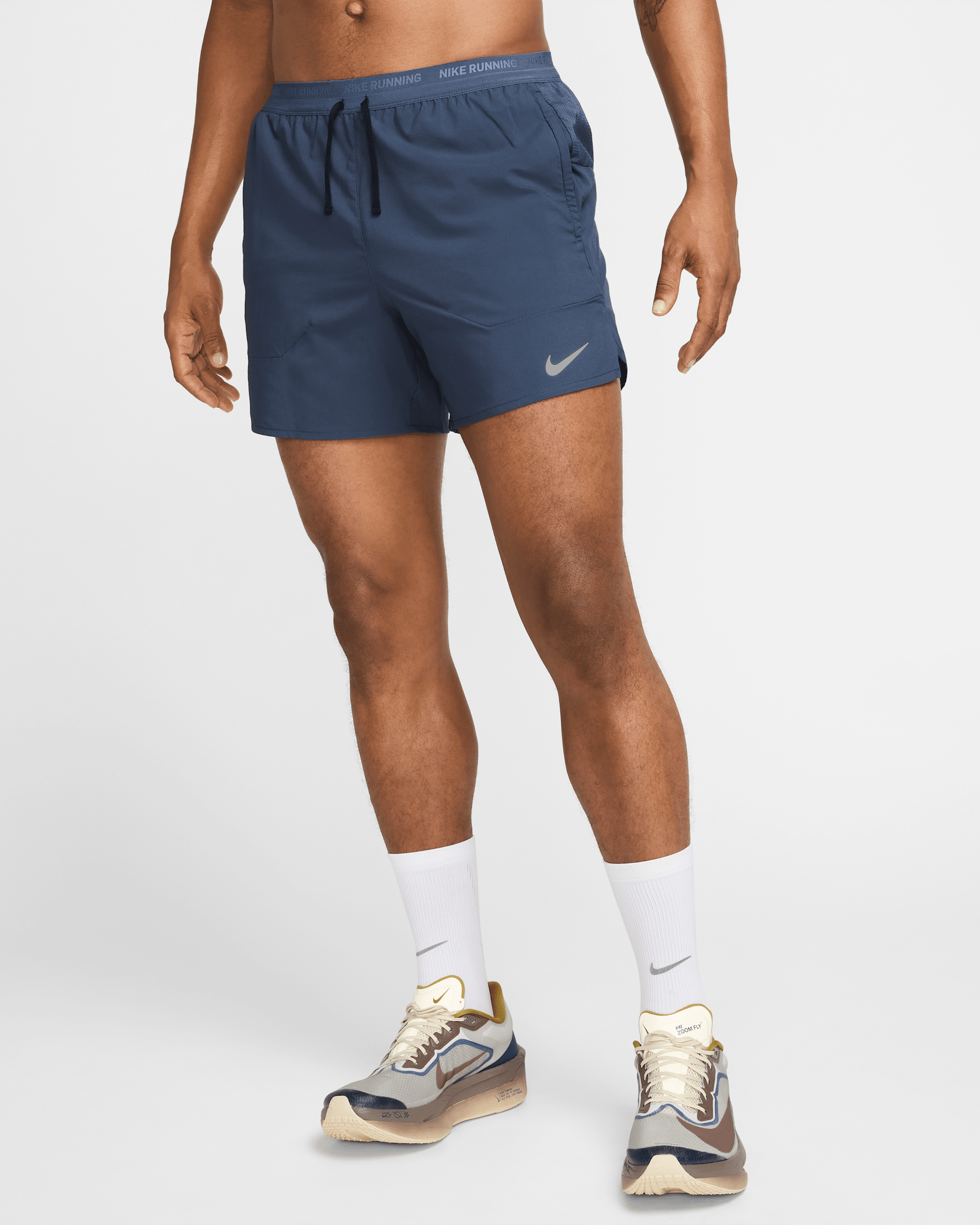 Nike Stride Men's Dri-FIT 5" Brief-Lined Running Shorts - Thunder Blue/Black