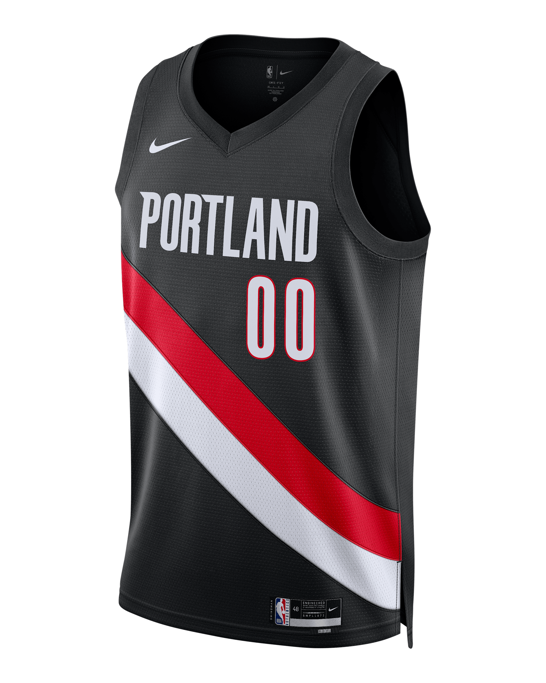 Jersey Nike Dri-FIT de la NBA Swingman para hombre Scoot Henderson Portland Trail Blazers Icon Edition - Negro