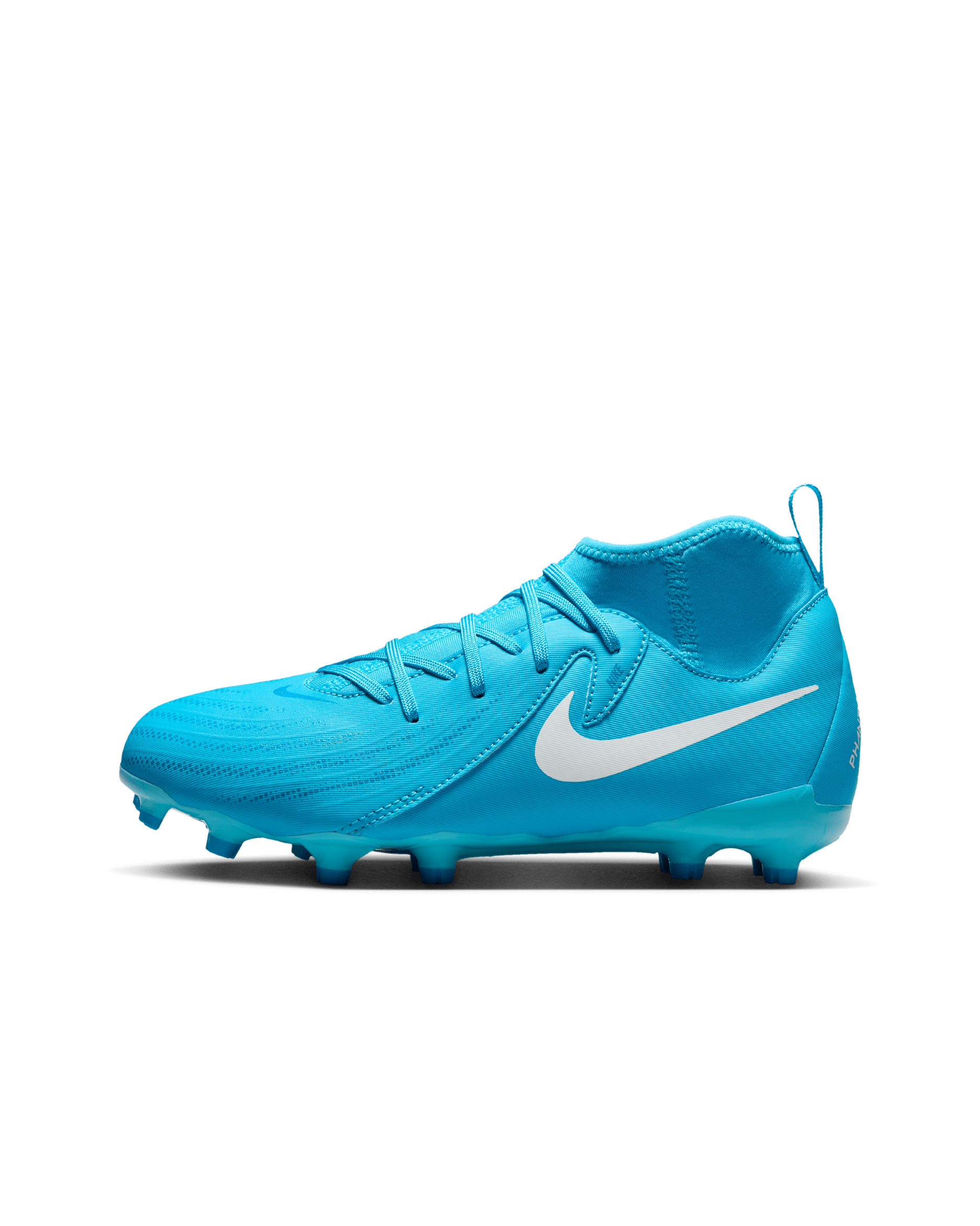 Ποδοσφαιρικά παπούτσια MG Nike Jr. Phantom Luna 2 Academy για μικρά/μεγάλα παιδιά - Blue Fury/Λευκό
