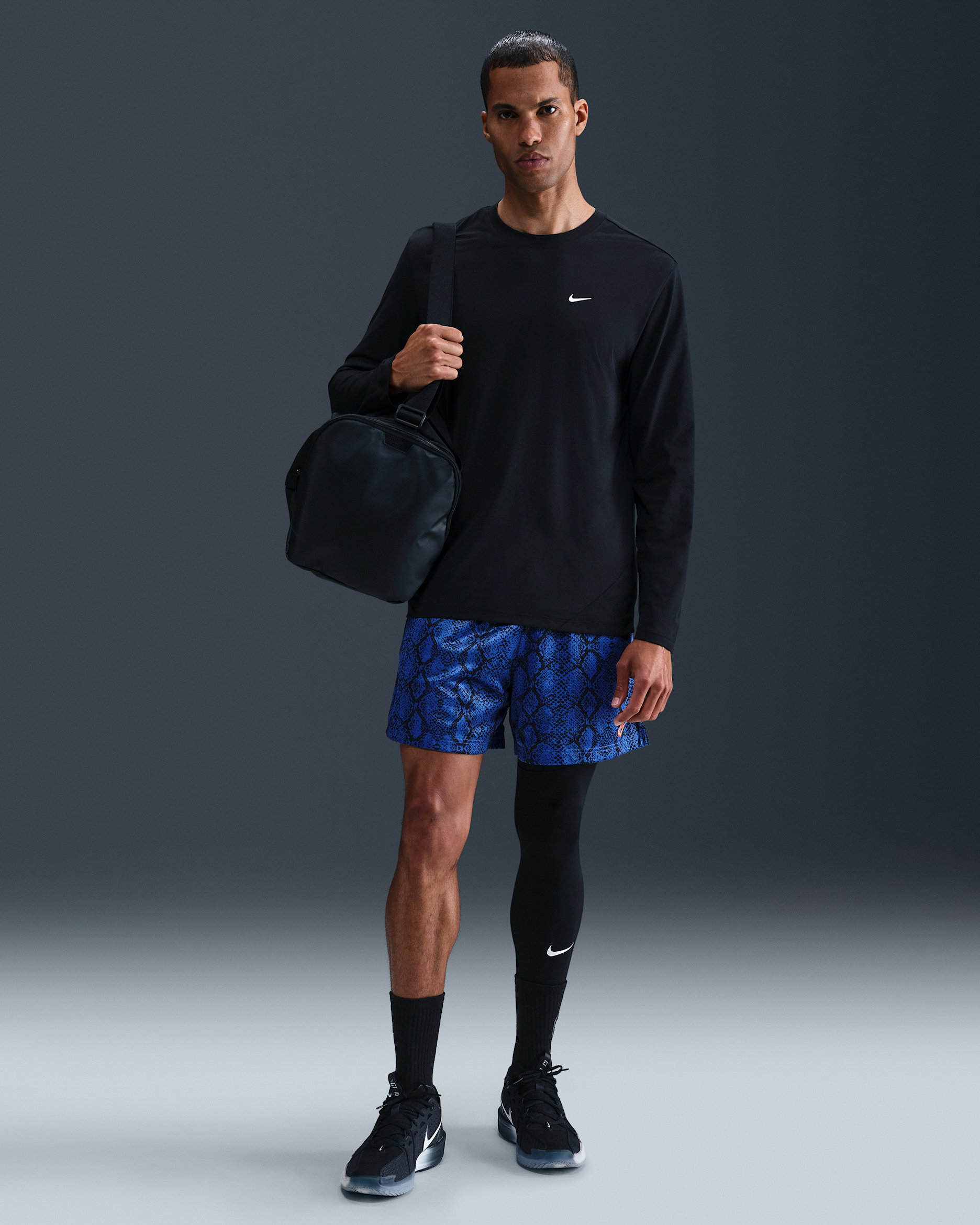 Shorts de básquetbol de malla de 13 cm para hombre Nike - Royal juego/Blanco/Arcilla cósmico