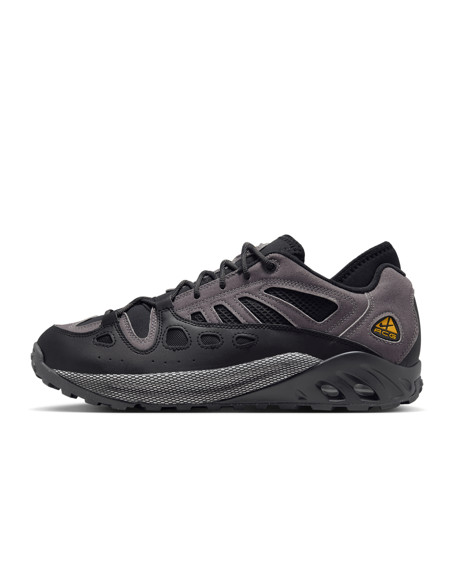 Tenis para hombre Nike ACG Air Exploraid - Grafito claro/Negro/Polvo fotón/Oro cañón