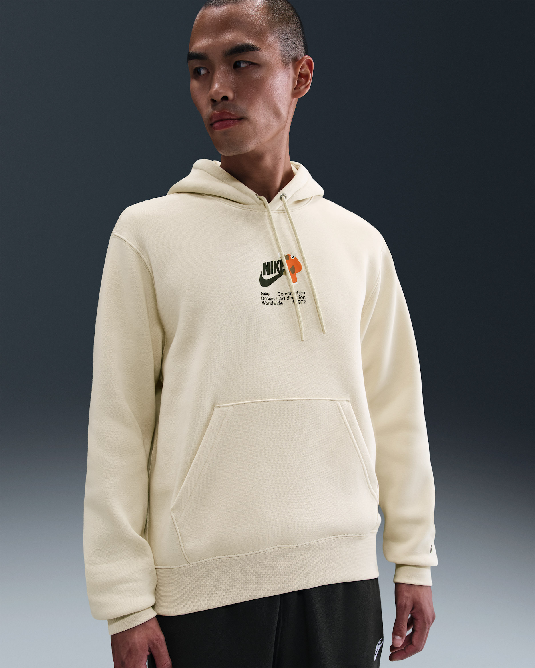 나이키 스포츠웨어 클럽 남성용 플리스 풀오버 후디 - 라이트 카키/라이트 카키