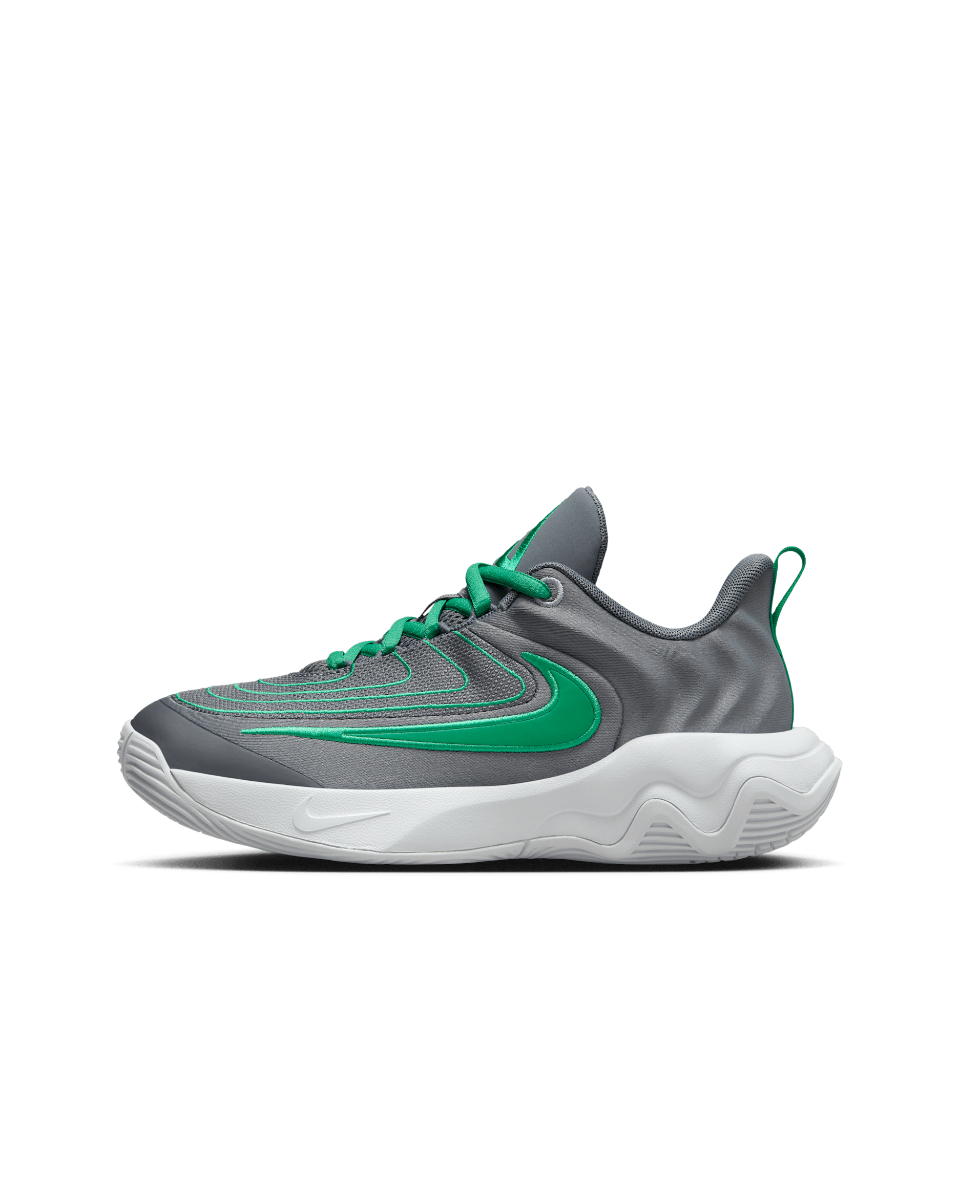 Giannis Immortality 4 Big Kids' Basketball Shoes - Smoke Grey/Wolf Grey/Dark Smoke Grey/Stadium Green