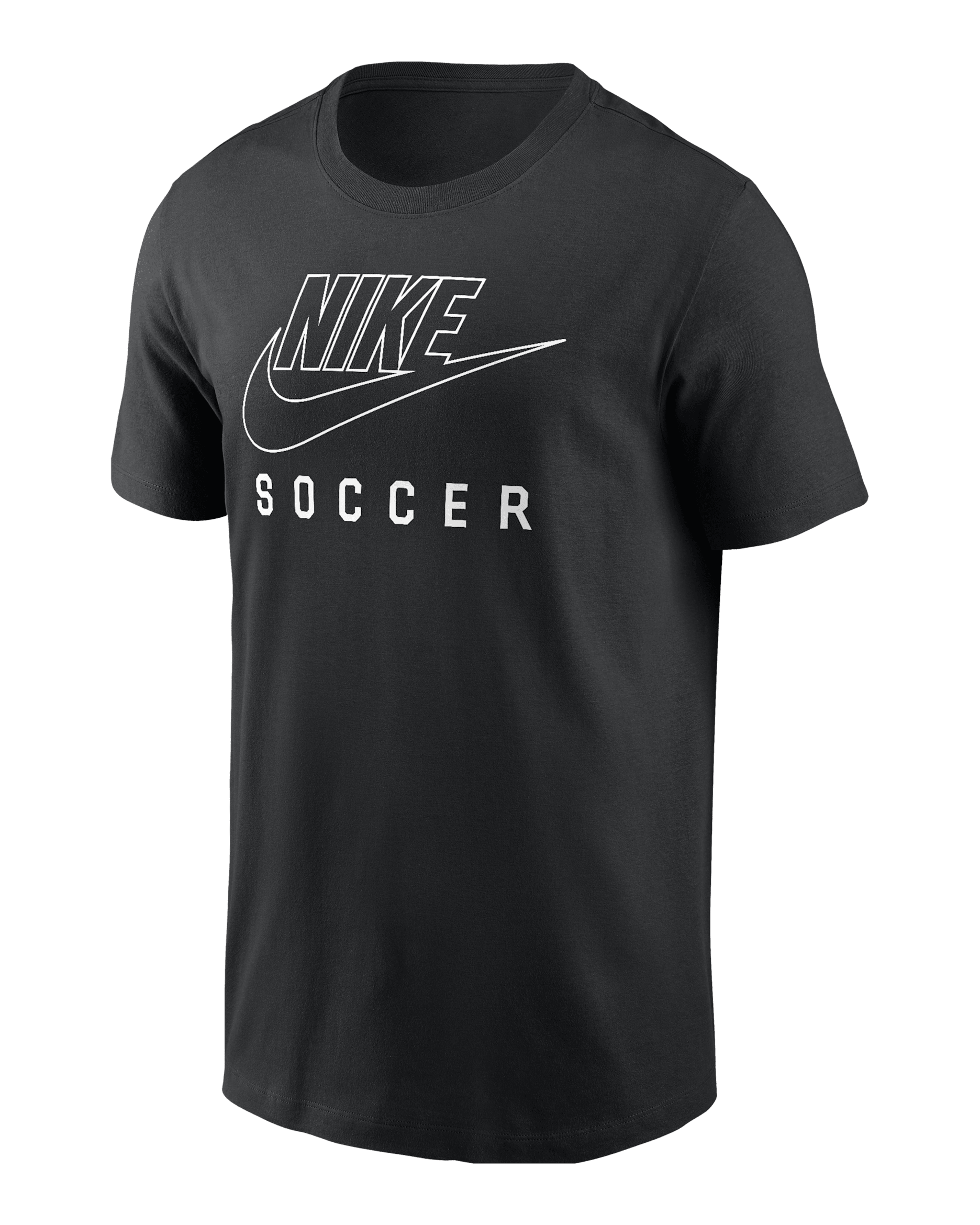 Playera de fútbol para hombre Nike Swoosh - Negro