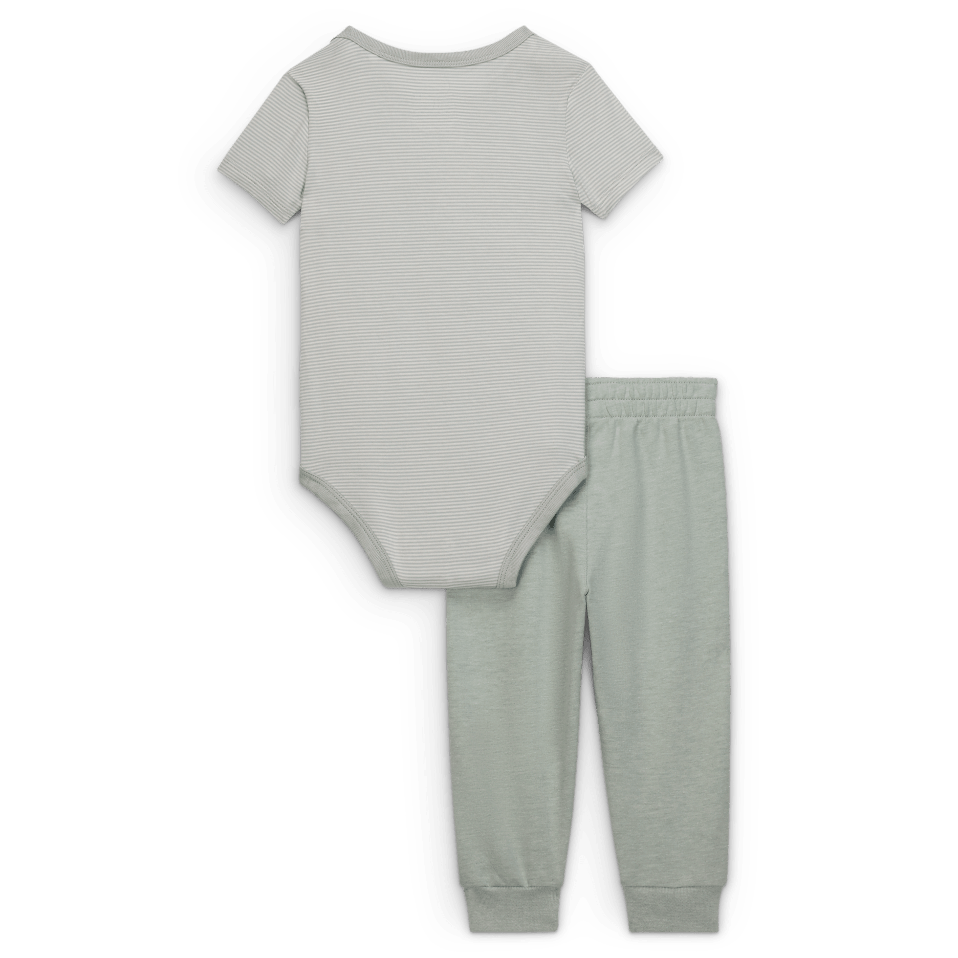 Nike Baby (0-6M) Striped Bodysuit and Joggers Set - Mica Green