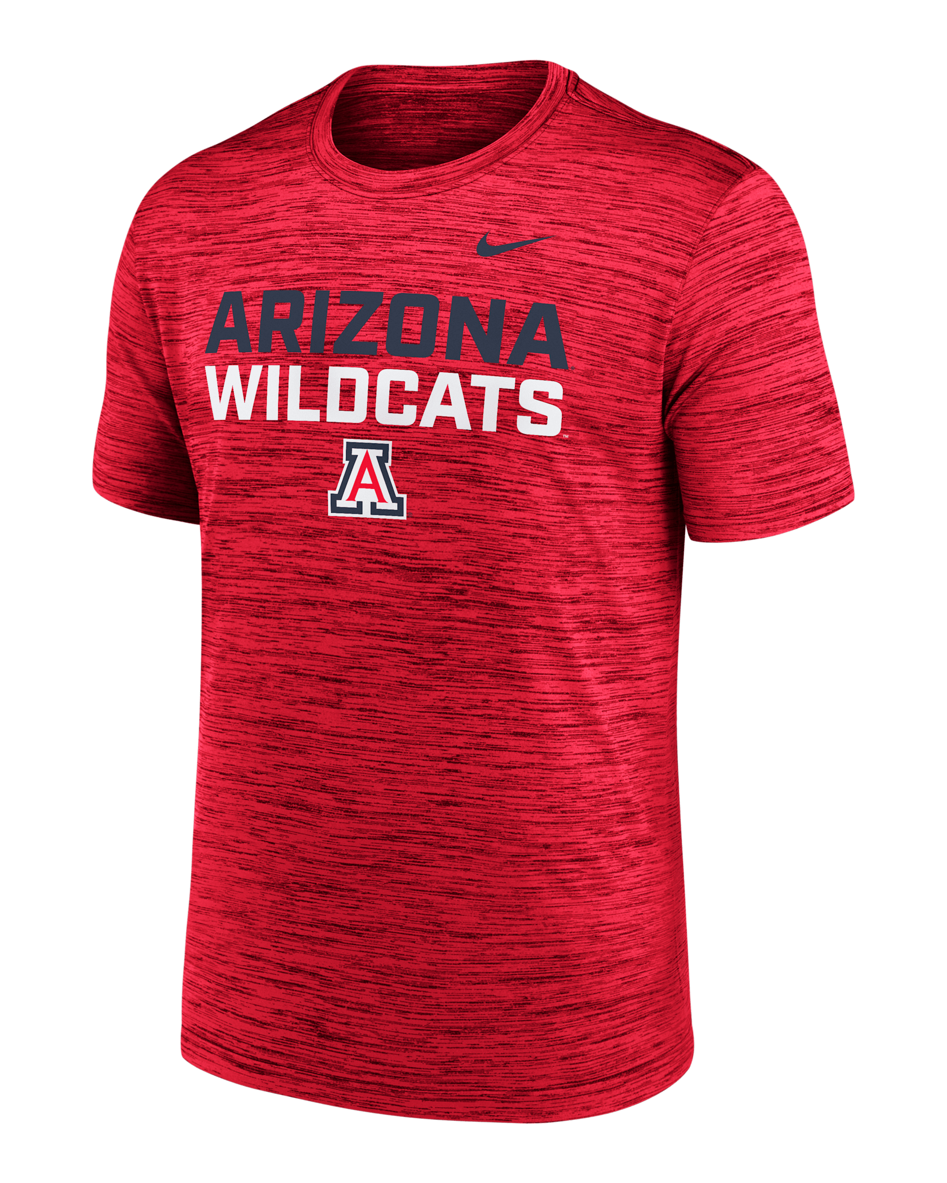Playera universitaria Nike Dri-FIT para hombre Arizona Campus Center Stack Velocity - Rojo