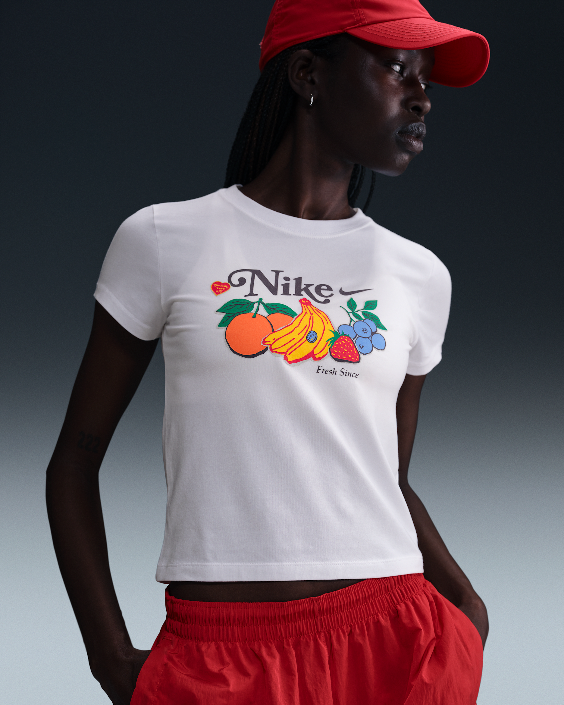 Nike Sportswear Chill Knit Women's Slim Cropped T-Shirt - White