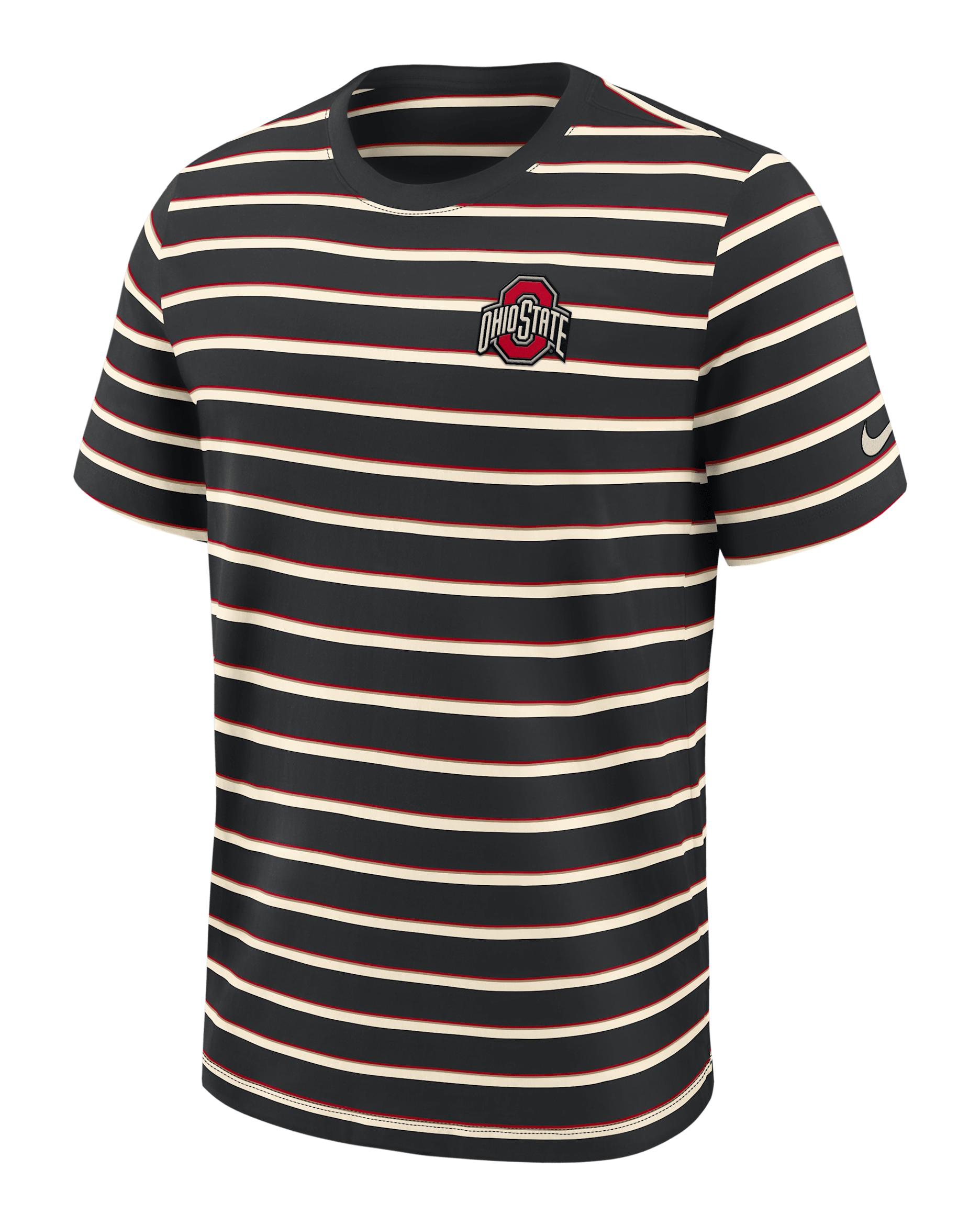 Ohio State Athletic Prep Legacy Summit Stripe Men's Nike College T-Shirt - Black