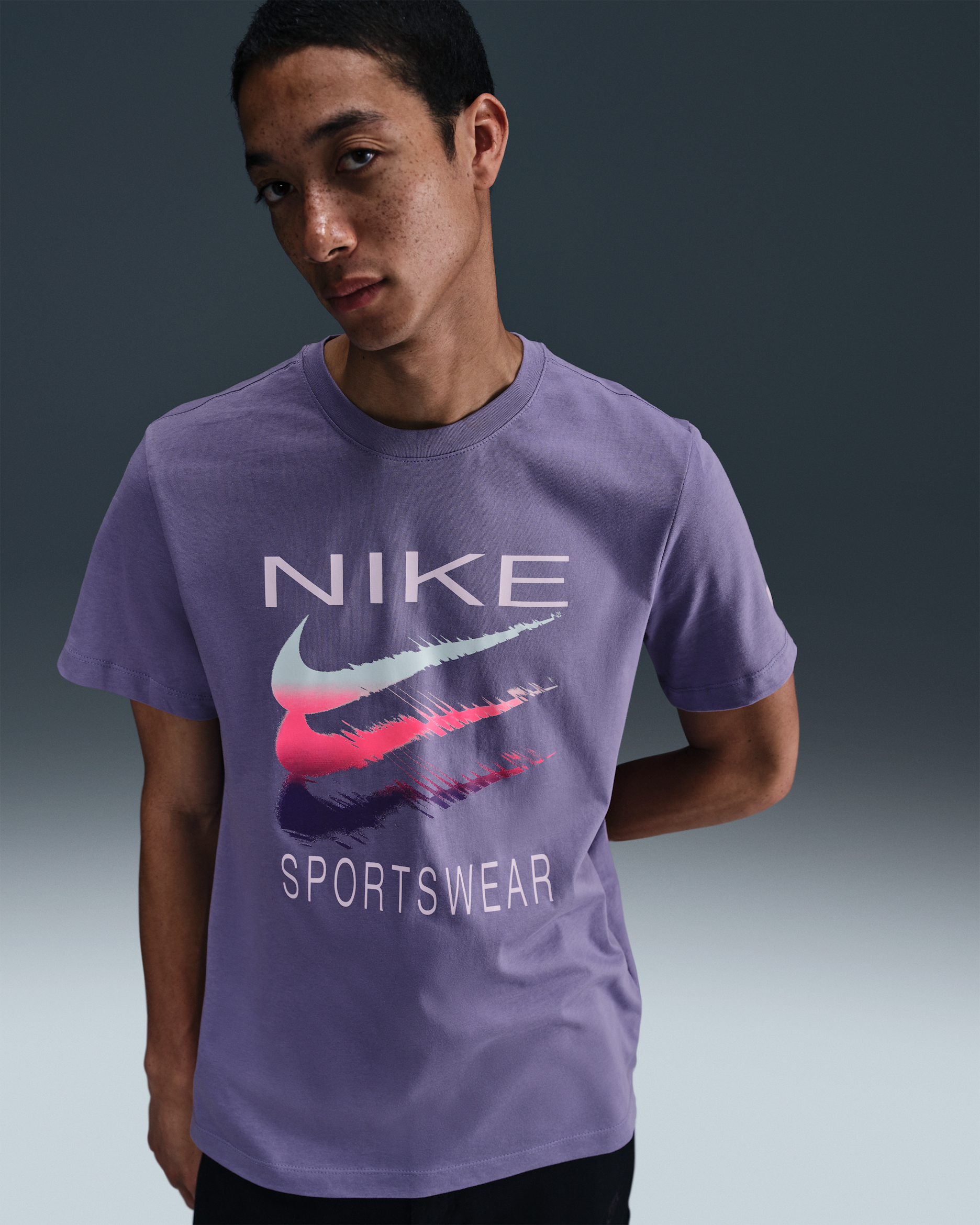 Playera para hombre Nike Sportswear - Amatista empolvado