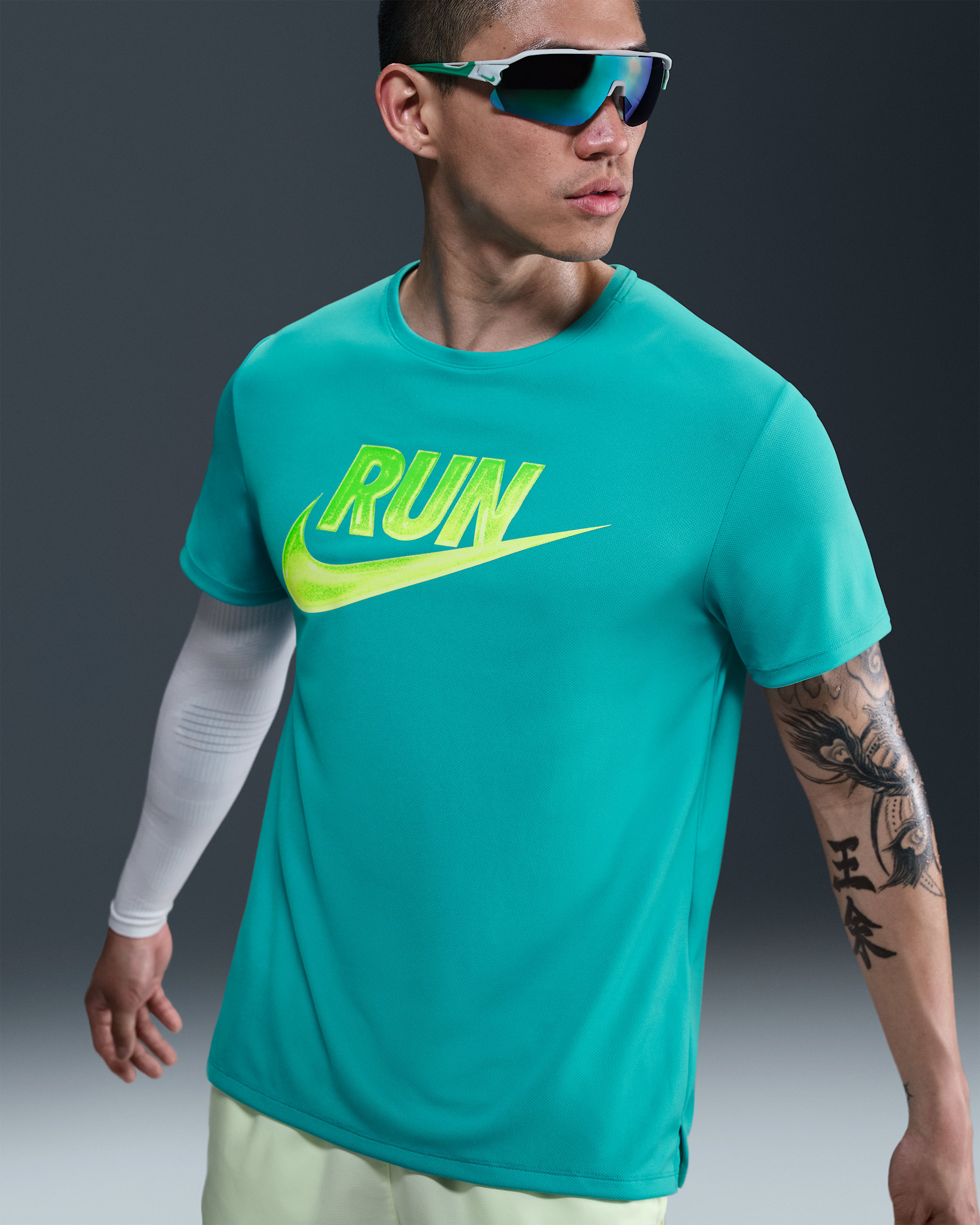 Nike Miler Run Energy Men's Dri-FIT Short-Sleeve Running Top - Dusty Cactus