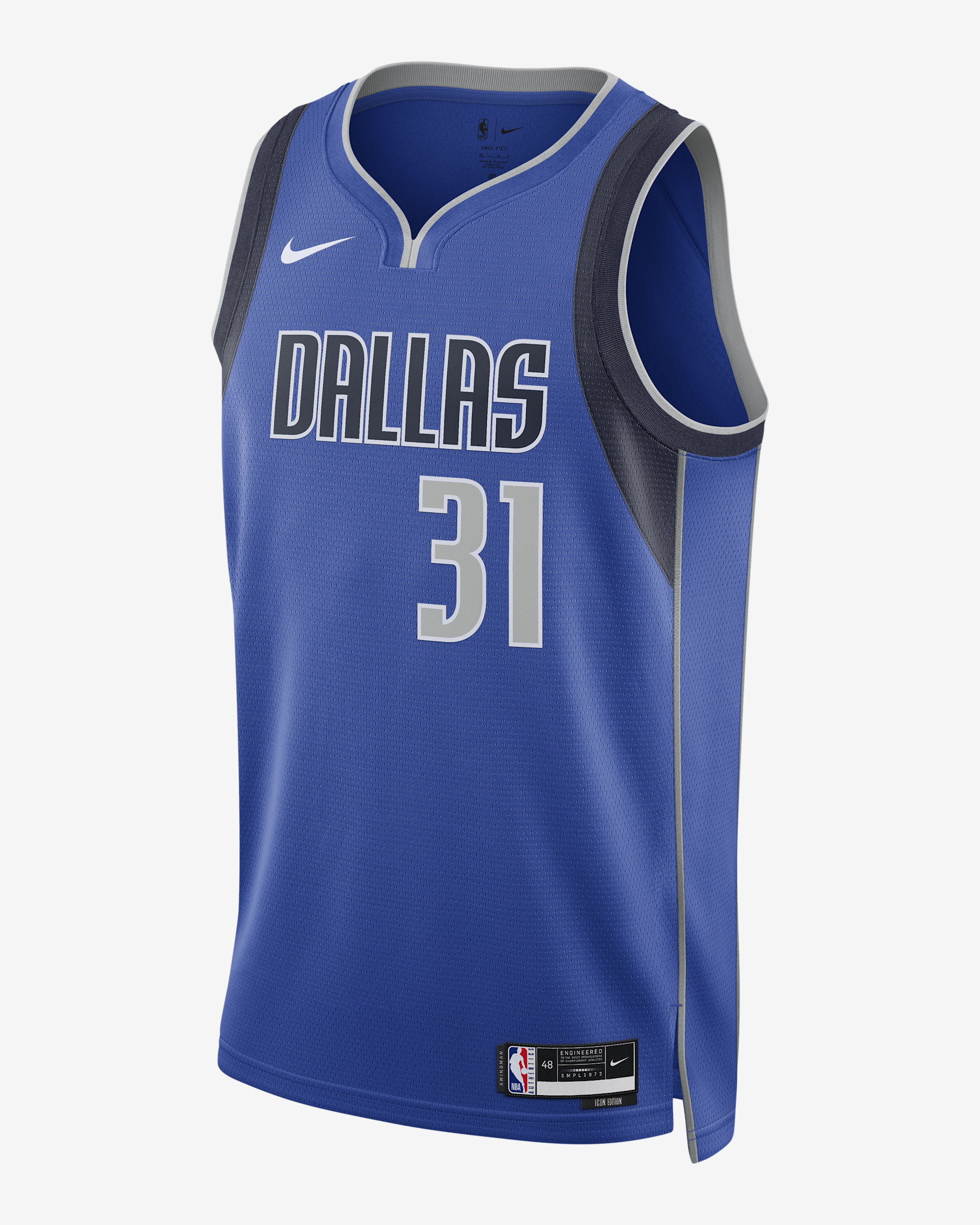 Jersey Nike Dri-FIT de la NBA Swingman para hombre Dallas Mavericks Icon Edition - Royal juego