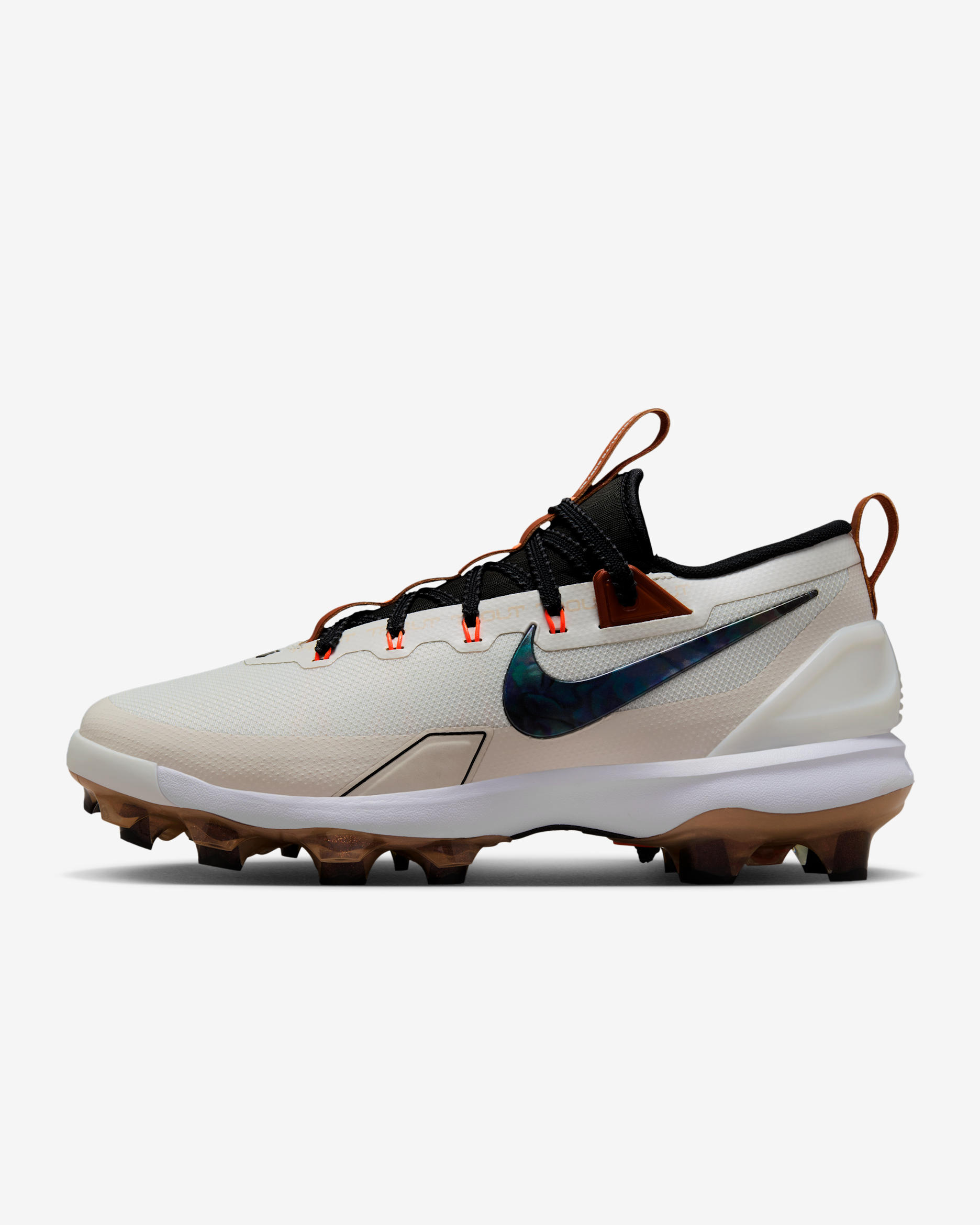 Nike Force Trout 9 Elite MCS Baseball Cleats - Summit White/Hemp/Black/Royal Pulse