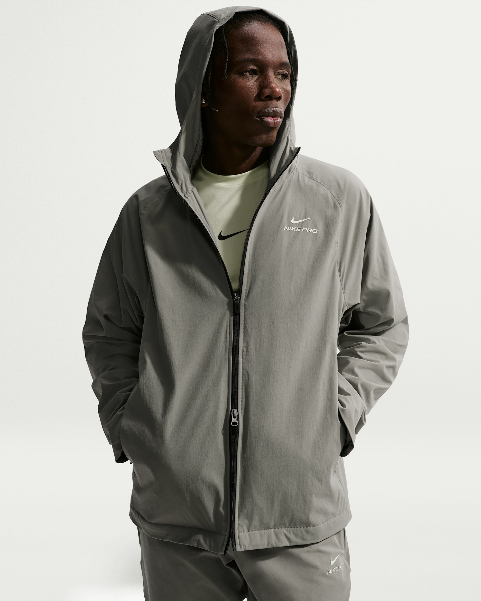 Nike Pro Octa Therma-FIT ADV Jacke (Herren) - Light Army/Light Liquid Lime
